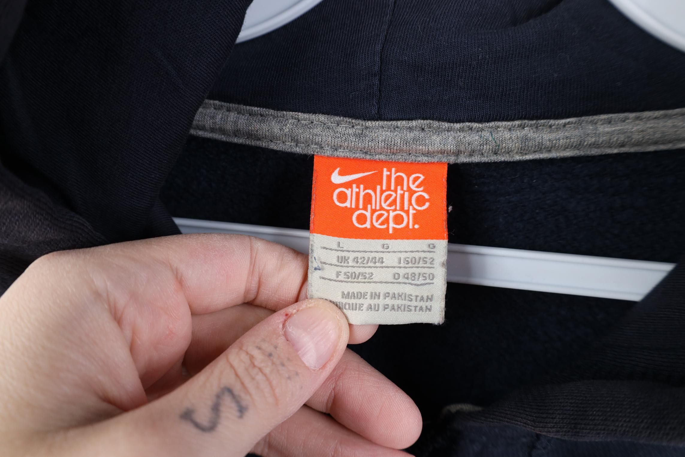 Nike Vintage Y2K Nike Scott Mini Swoosh Full Zip Hoodie Blue Size L / US 10 / IT 46 - 10 Thumbnail