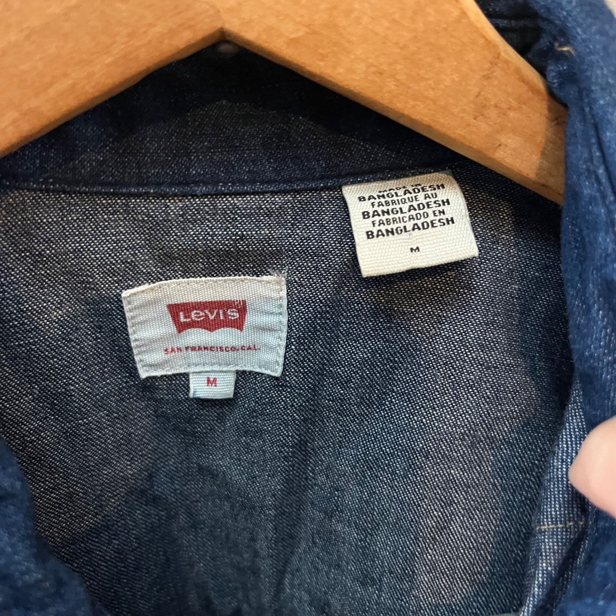 Levi's Levi's Wester Medium Denim Pearl Snap Button Front shirt- Si Size US M / EU 48-50 / 2 - 4 Thumbnail