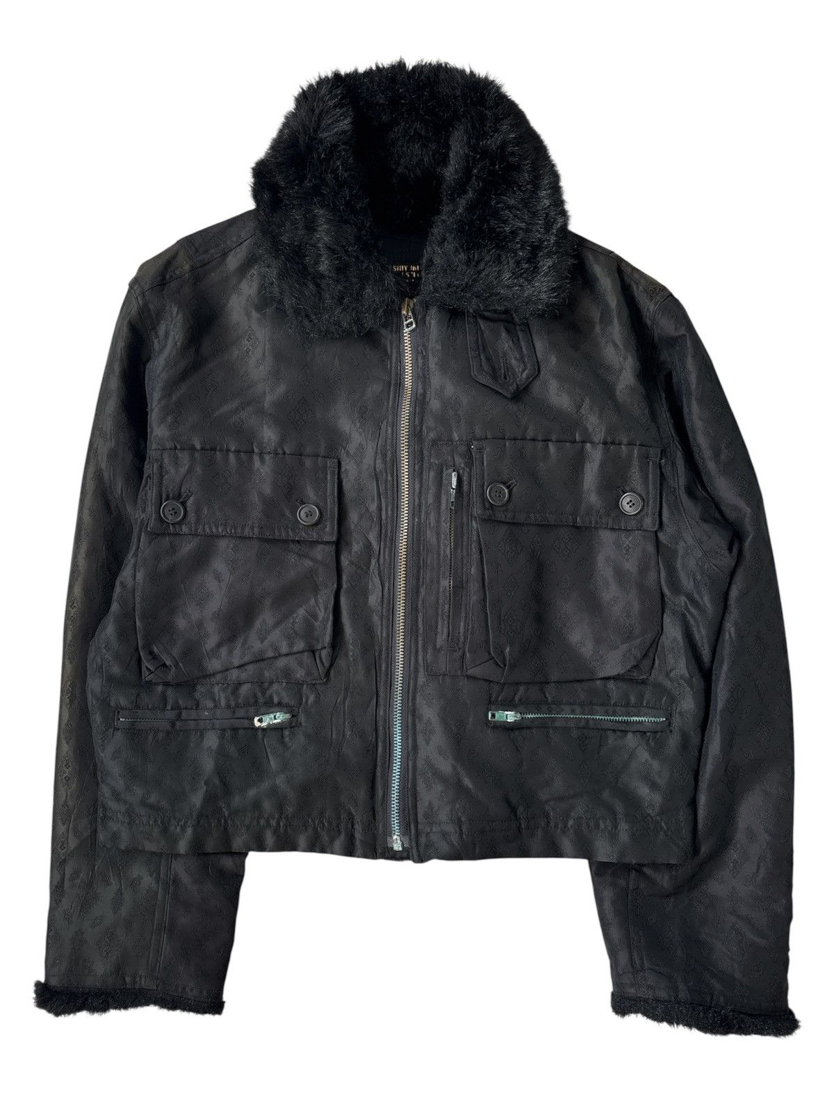 Yoshiyuki Konishi Fur Cropped Flight Jacket Size US M / EU 48-50 / 2 - 1 Thumbnail