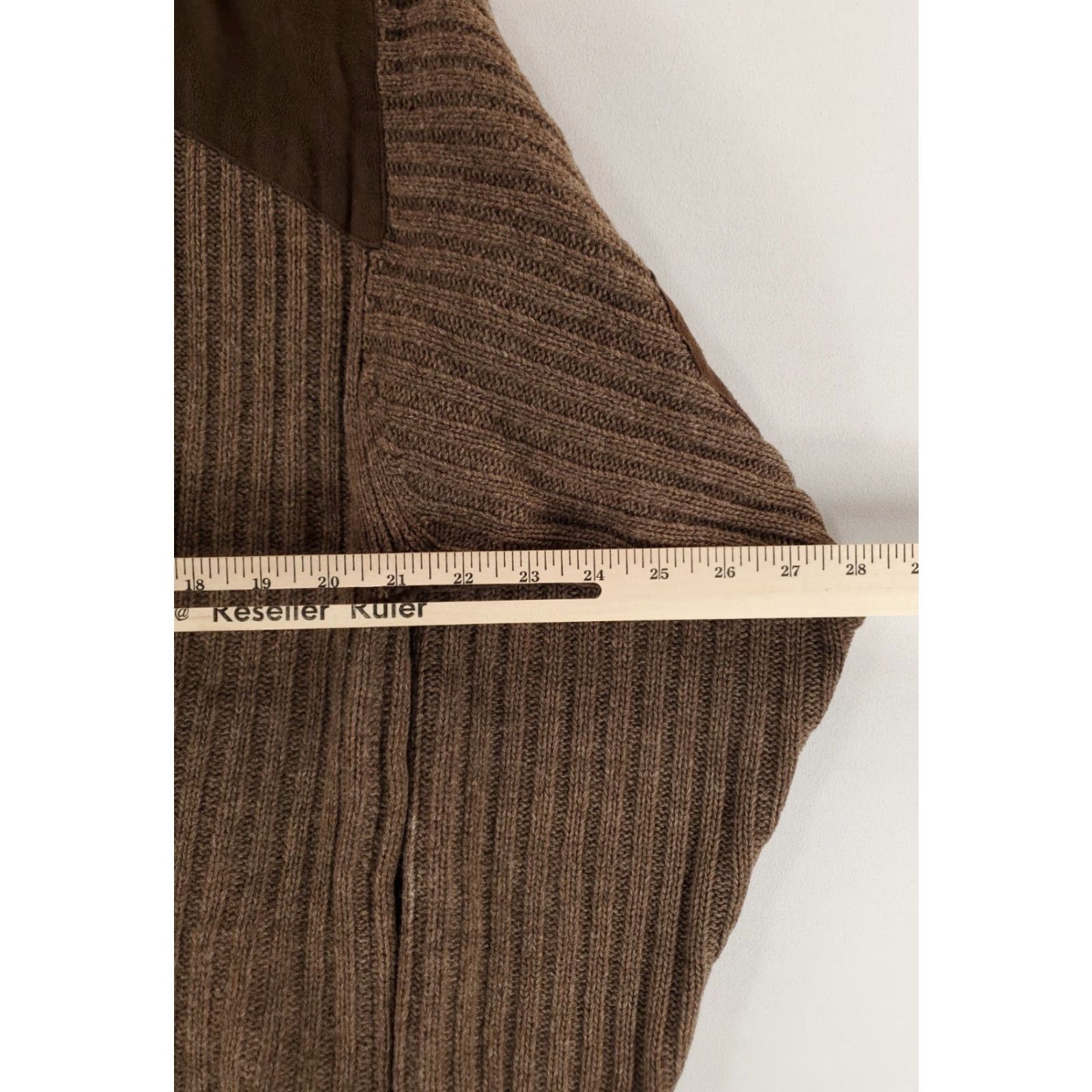 Vintage Cabela's Sweater Full Zip Cardigan 100% Wool Brown Shoulders Elbow Patches Mens M Size US M / EU 48-50 / 2 - 4 Thumbnail