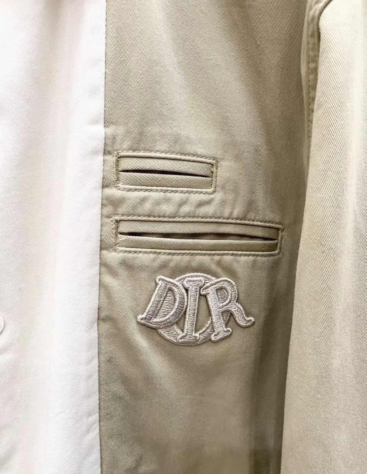 Dior Dior Classic Khaki Cotton Long Sleeve Shirt J33 Size L / US 10 / IT 46 - 4 Thumbnail