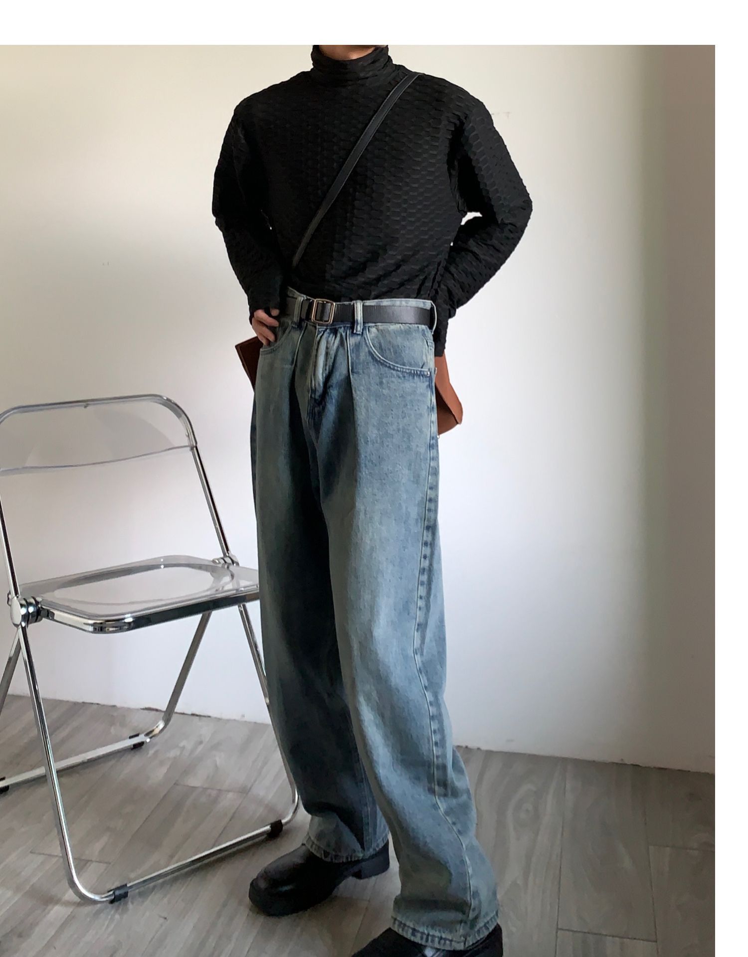 Japanese Brand × Jean American retro straight wide-leg loose versatile jeans Size US 32 / EU 48 - 5 Thumbnail