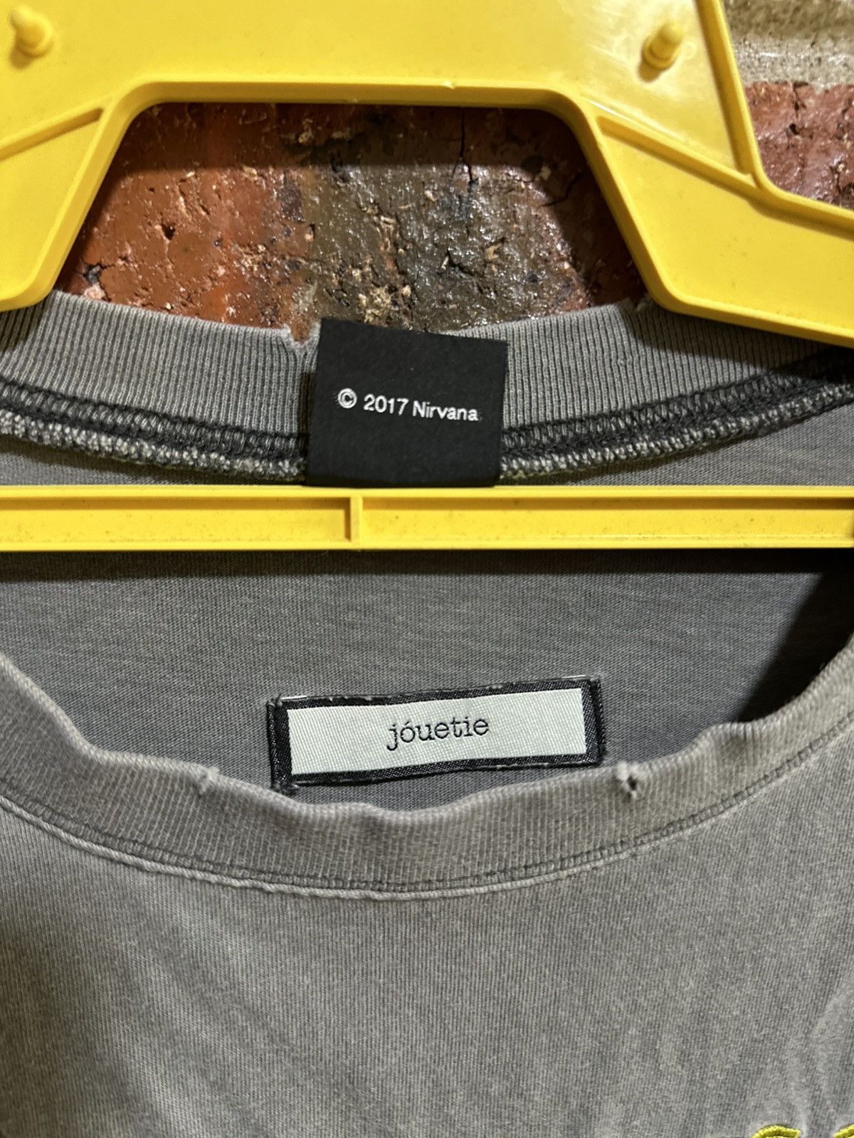 Band Tees Thrashed Vintage Nirvana Smile X Jouetie Distress Tee Size US L / EU 52-54 / 3 - 6 Thumbnail