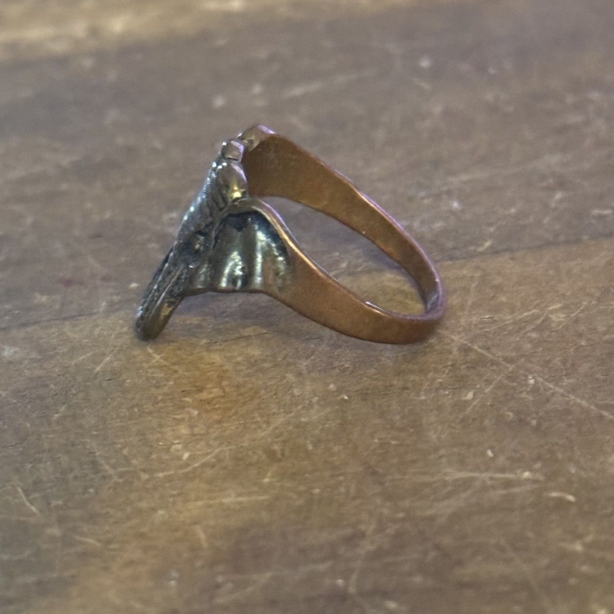 Other Bronze tone elephant head ring Size ONE SIZE - 6 Thumbnail