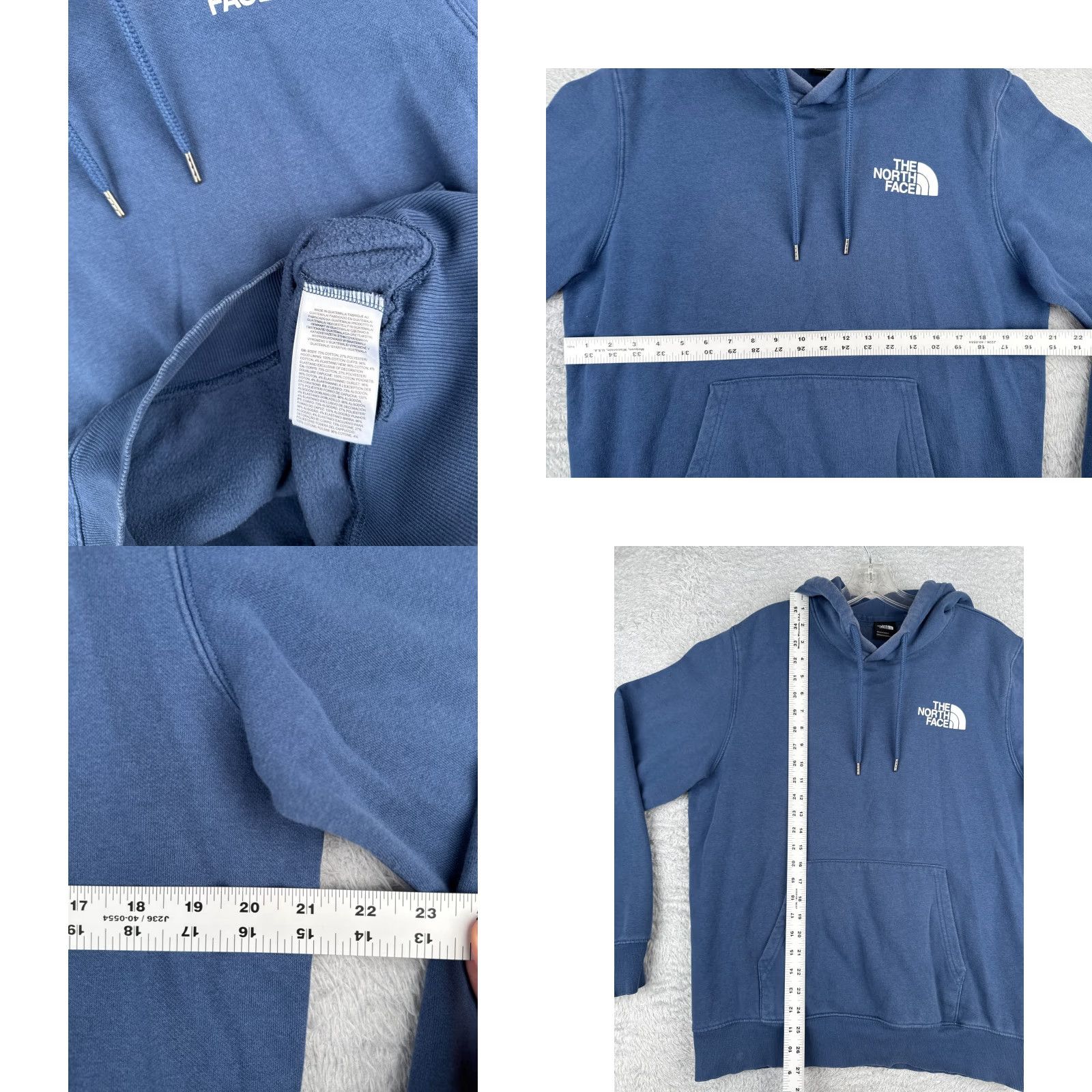 The North Face The North Face Men Hoodie Pullover Sweatshirt Blue Cotton Blend Pocket Crew Neck Size US M / EU 48-50 / 2 - 8 Thumbnail