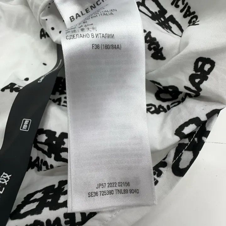 Balenciaga Balenciaga Printed Logo Long Sleeve Shirt 0079-2507 Size S / US 4 / IT 40 - 3 Thumbnail