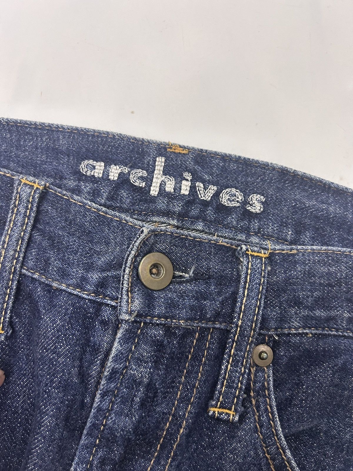 Japanese Brand Vintage Japanese Archives Denim Slim Fits Regular Jeans Size US 32 / EU 48 - 16 Thumbnail