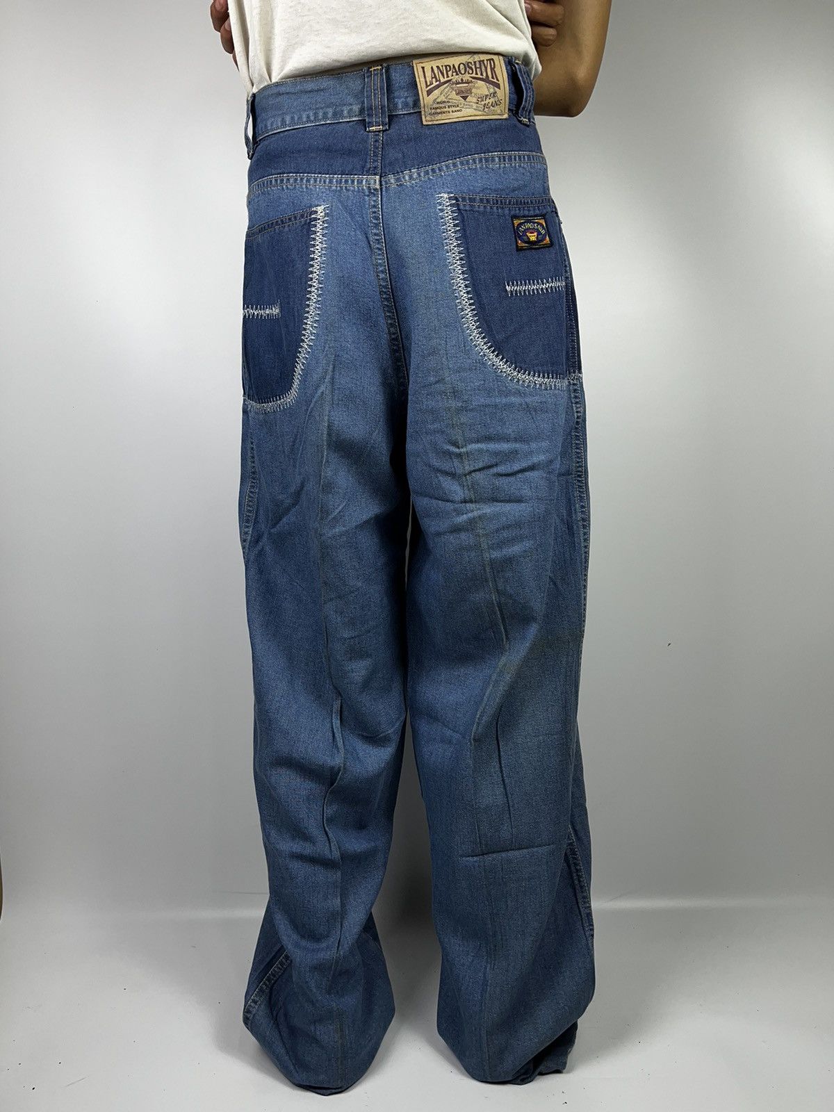 If Six Was Nine × Japanese Brand × Le Grande Bleu (L.G.B.) kapital style loose jeans pant lanpaoshyr japanese brand Size US 27 - 15 Thumbnail