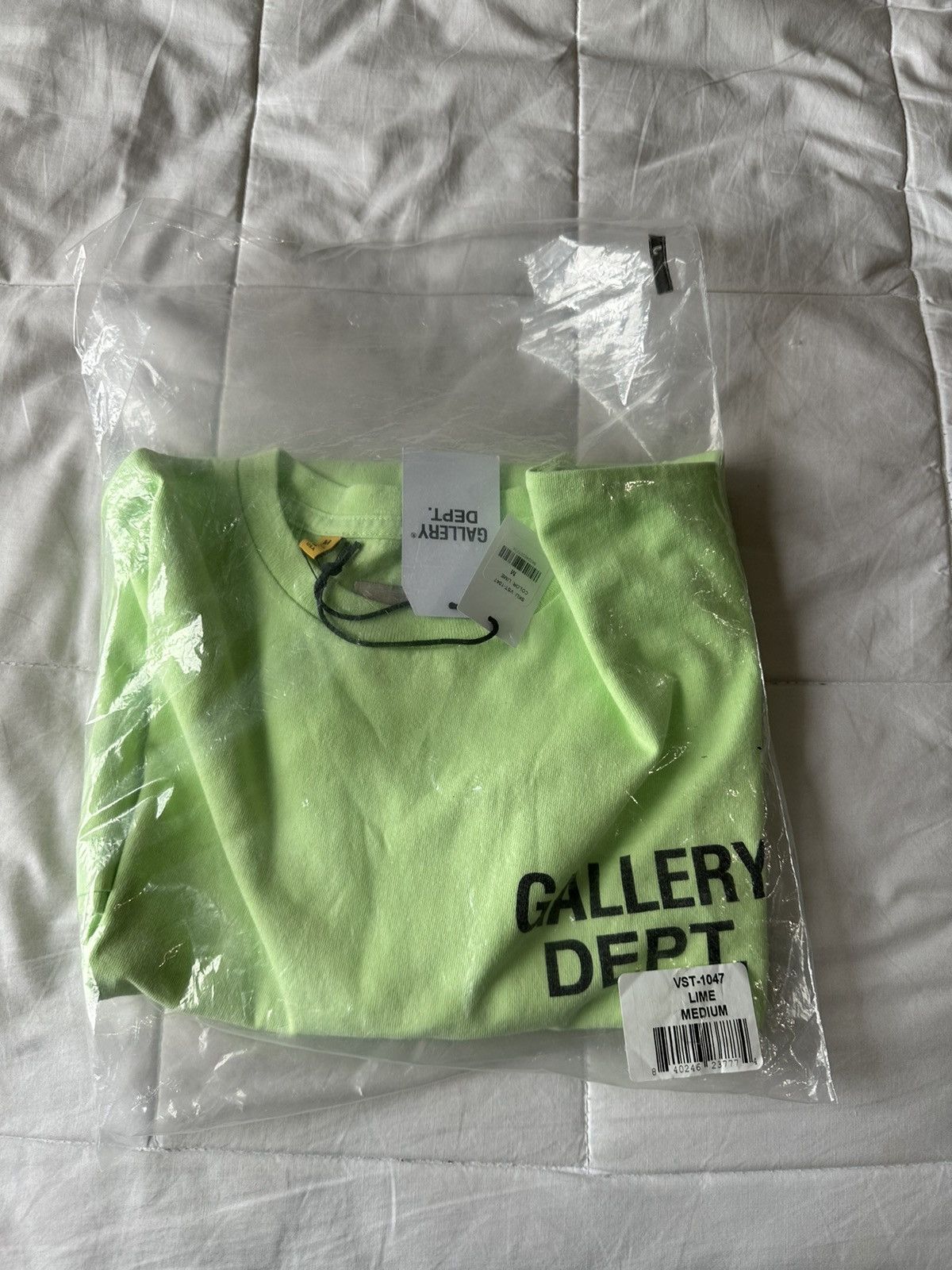 Gallery Dept Shirt selling Tee Lime Green