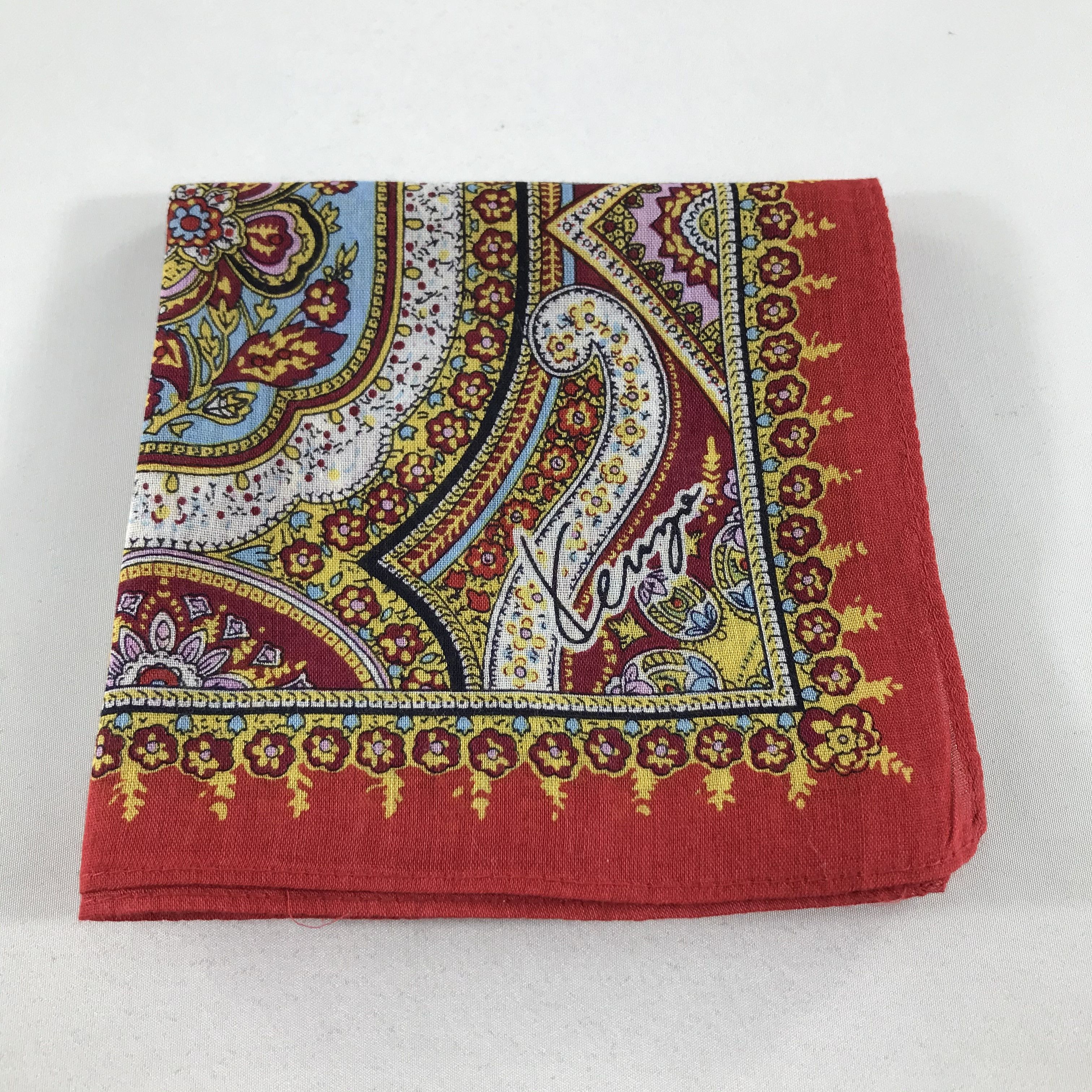 Japanese Brand × Kenzo × Vintage Kenzo Paisley Handkerchief Neckerchief Bandana H27 Size ONE SIZE - 5 Thumbnail