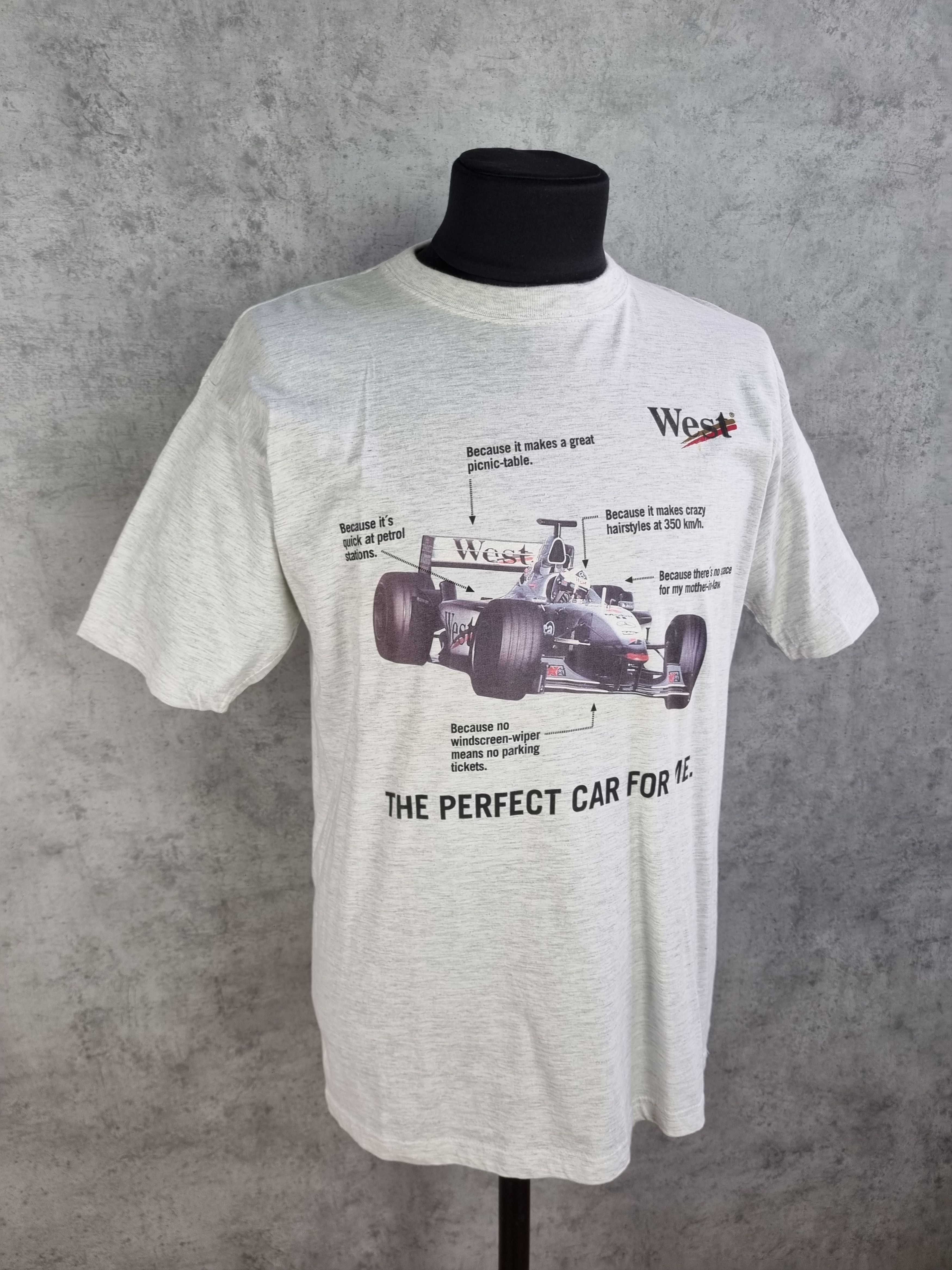 Mercedes-Benz × Vintage Single Stitch"The Perfect Car for Me" Big Logo Moto Tee Size US XL / EU 56 / 4 - 12 Thumbnail