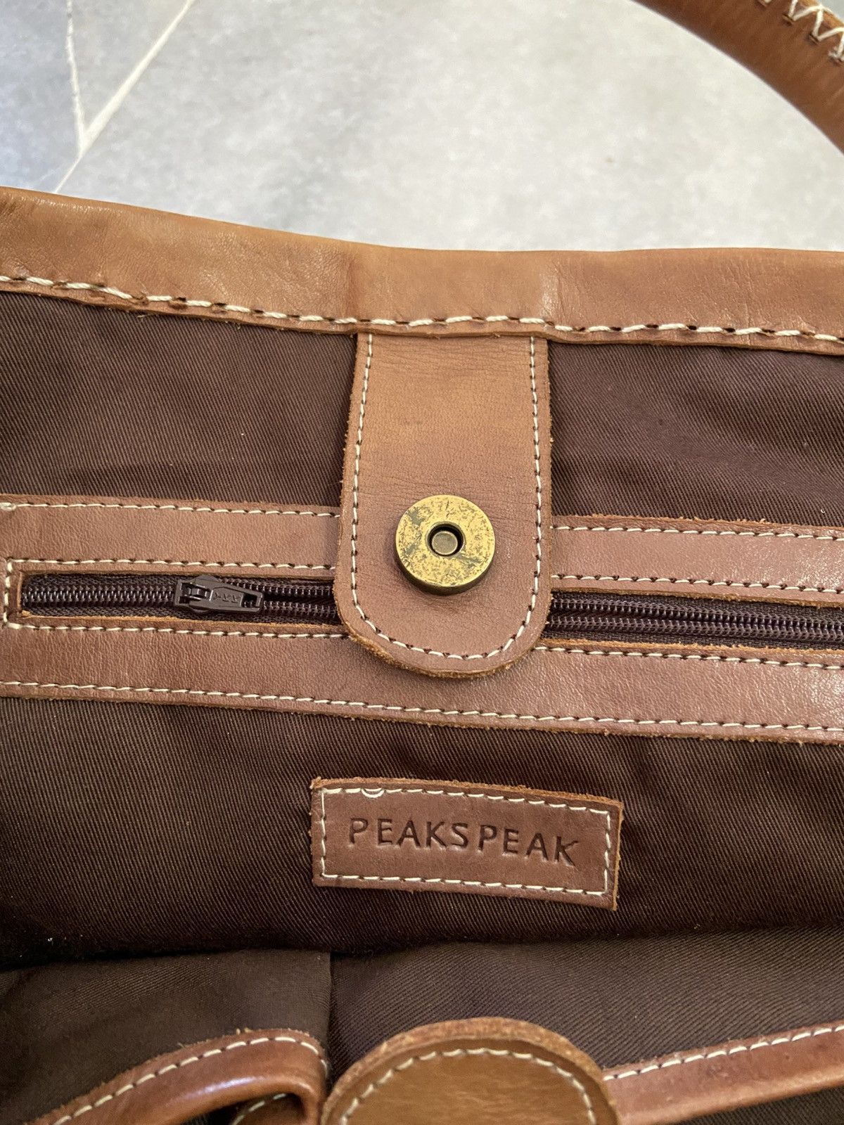 Genuine Leather Genuine Leather Patina Peaks Peak Japan Bag Size ONE SIZE - 9 Thumbnail