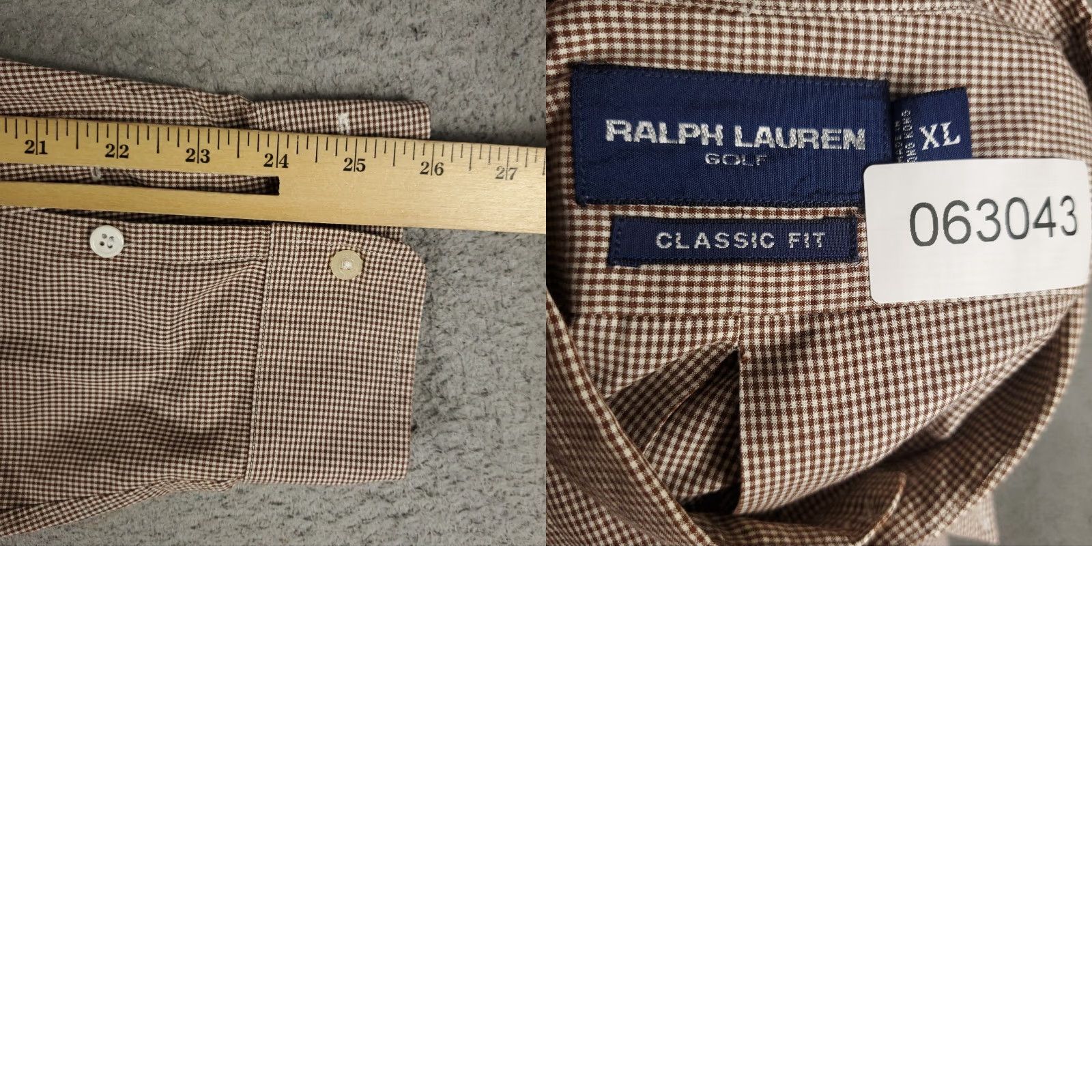 Ralph Lauren VINTAGE Ralph Lauren Shirt Mens XL Brown Pony Button Up Long Sleeve Size US XL / EU 56 / 4 - 8 Thumbnail