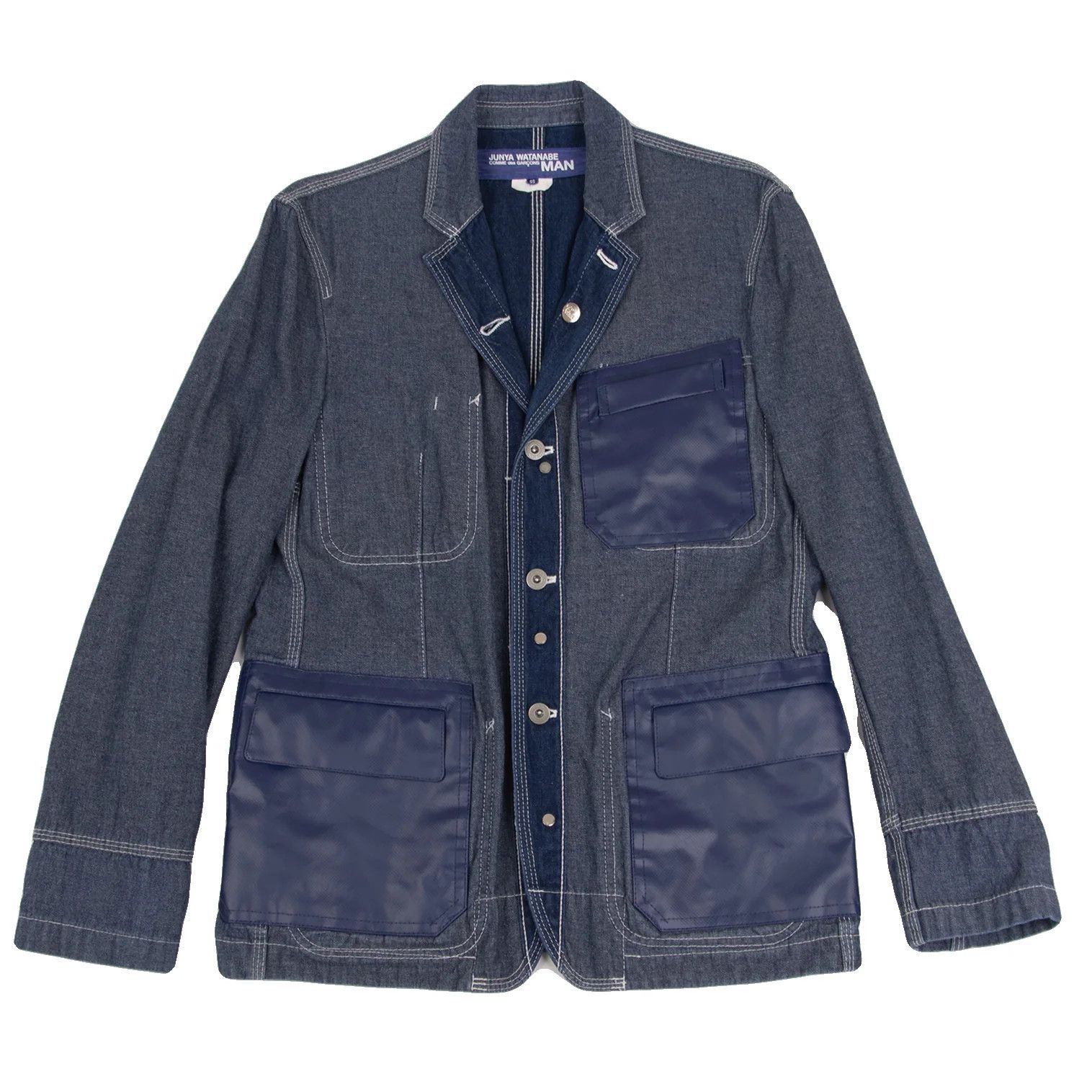 Junya Watanabe Reversible Patch Denim Jacket Indigo Blue SS Size US S / EU 44-46 / 1 - 1 Thumbnail