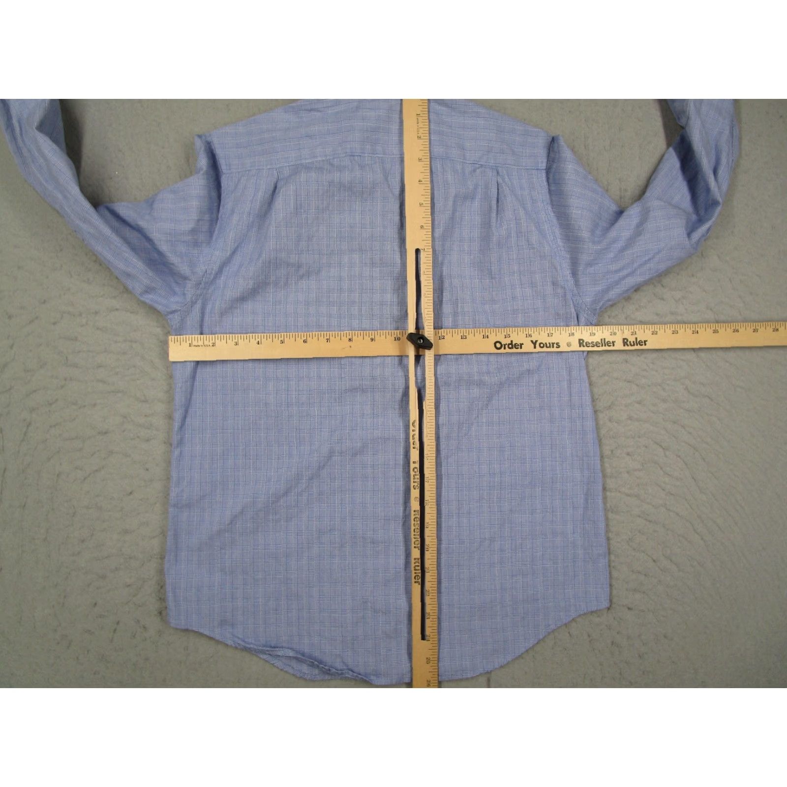 Vintage VINTAGE L.L.Bean Shirt Womens 4 Blue Plaid Button-Down Long Sleeve 100% Cotton Casual 90s Womens Size S / US 4 / IT 40 - 4 Thumbnail
