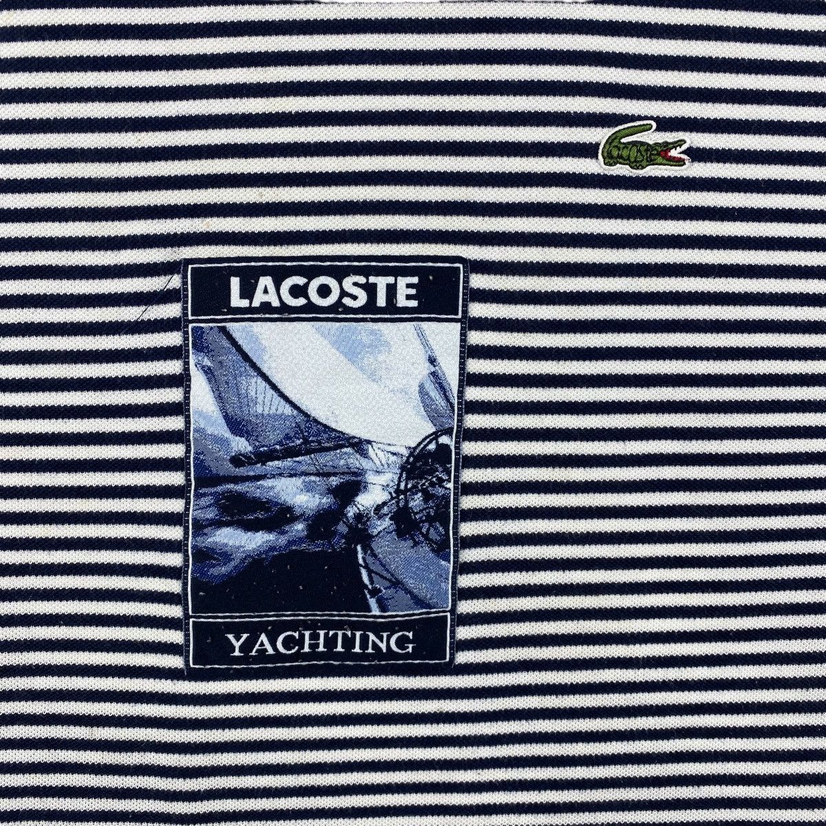 Lacoste × Vintage Vintage 90's LACOSTE YACHTING Graphic Striped Tee Shirt Size US XL / EU 56 / 4 - 2 Thumbnail