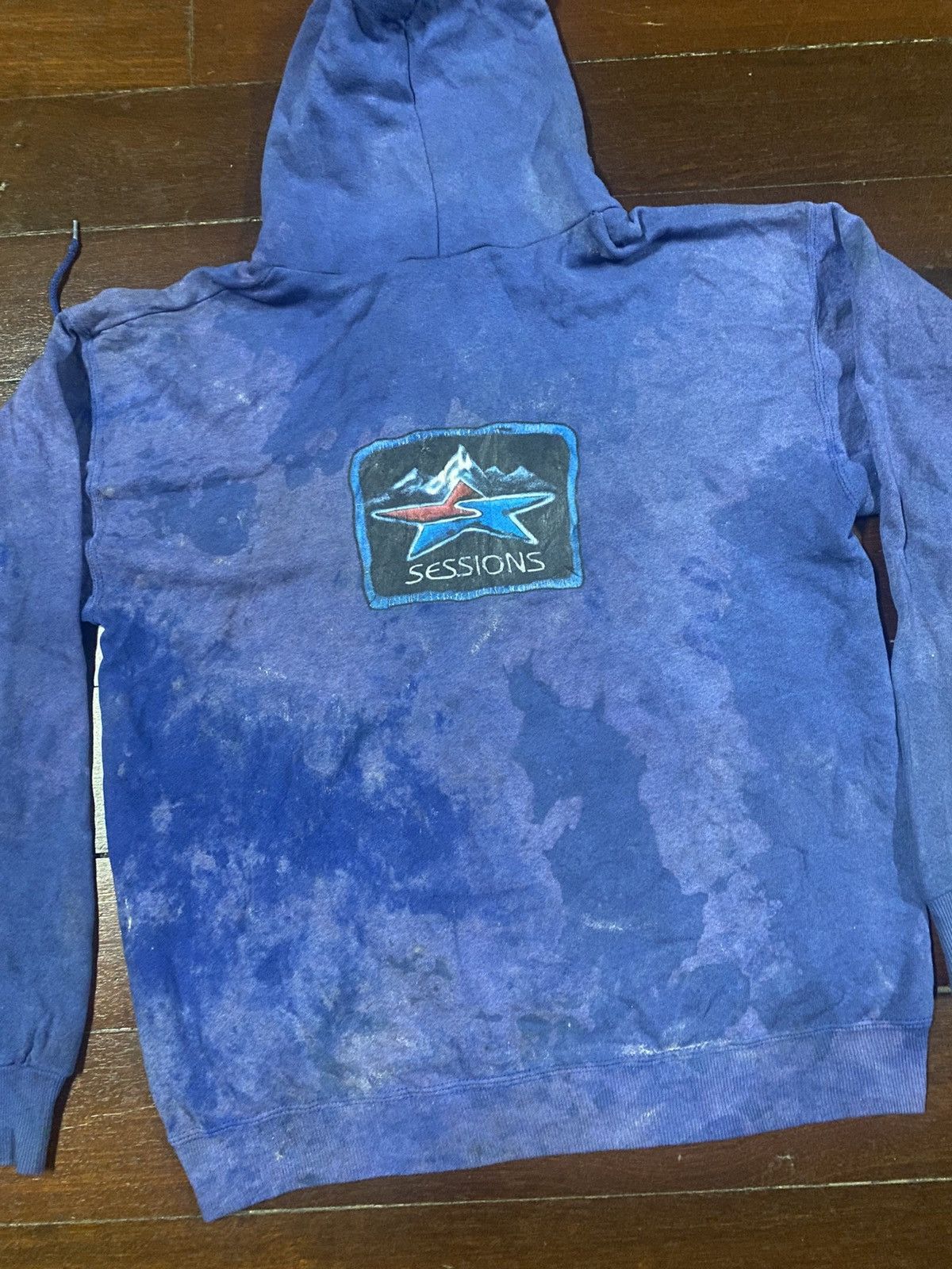 Hook-Ups Vintage seesions skates hoodie distressed faded trashed Size US M / EU 48-50 / 2 - 8 Thumbnail