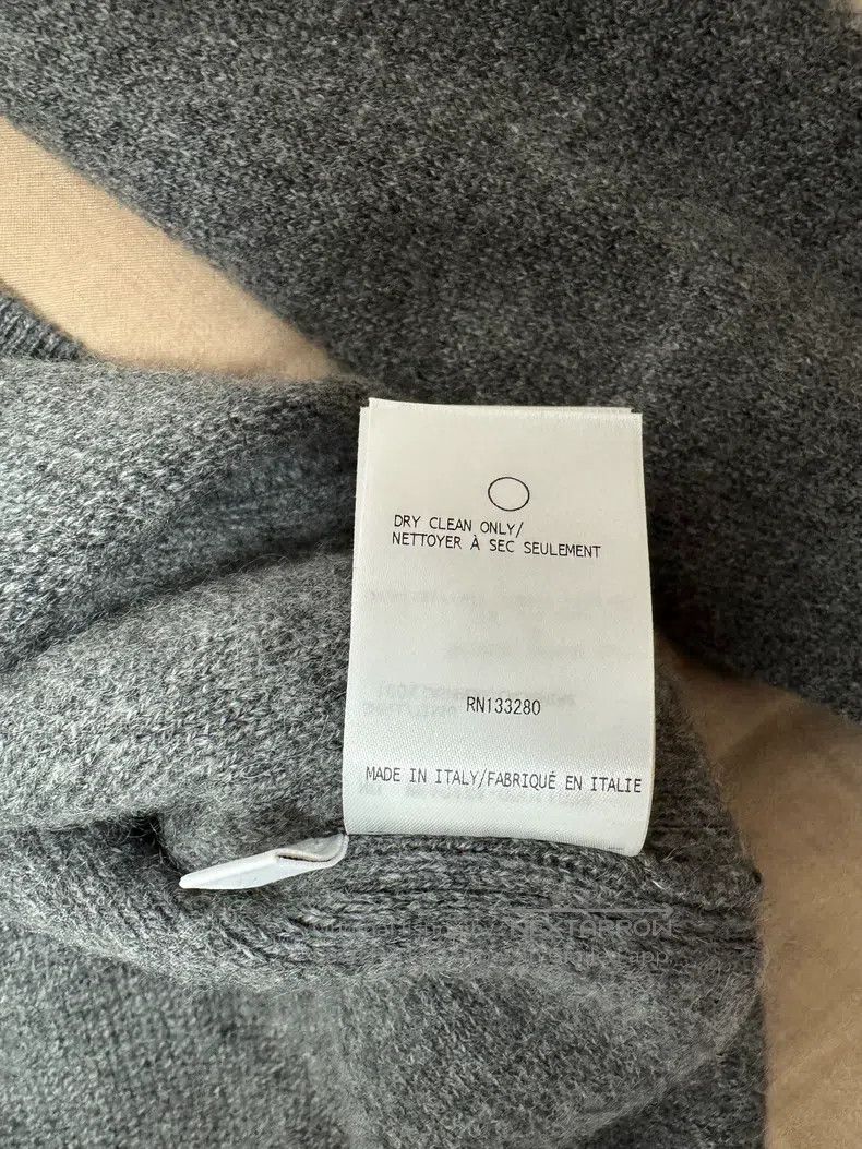 Thom Browne Thom Browne Gray cashmere knit sweater Size US L / EU 52-54 / 3 - 8 Thumbnail