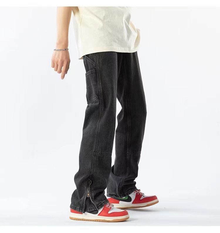 Black High Street Vintage Loose Fit Jeans