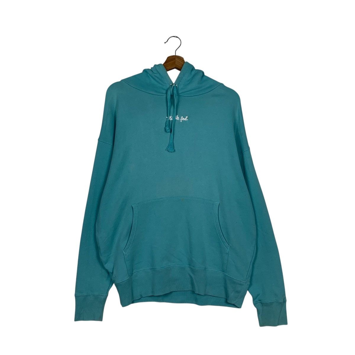 Japanese Brand MILKFED Embroidery Small Center Logo Hoodies #1927-C84 Size ONE SIZE - 7 Thumbnail