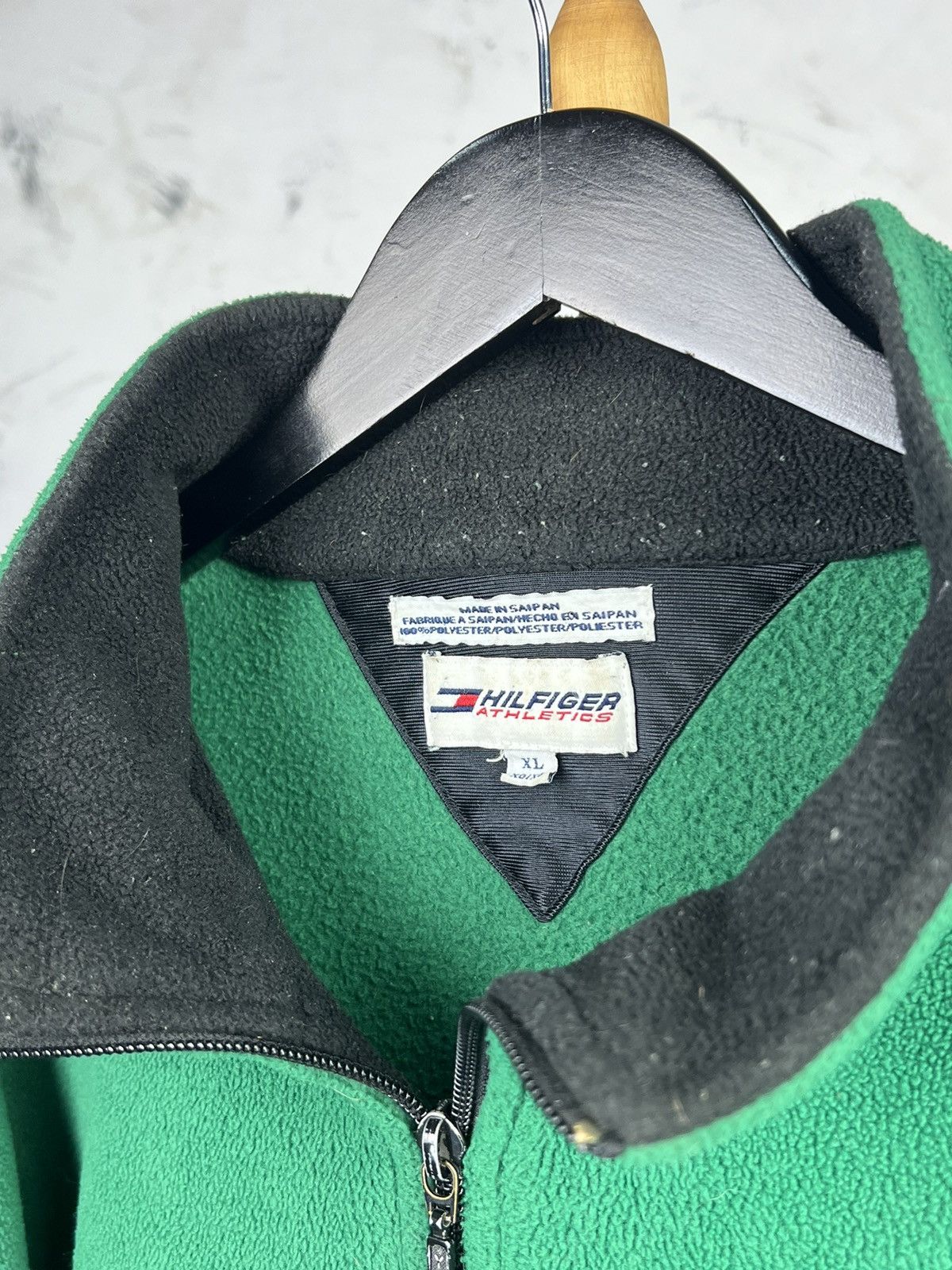 Tommy Hilfiger Vintage Tommy Hilfiger Athletics Fleece Jacket Size L - XL Size US XL / EU 56 / 4 - 8 Thumbnail