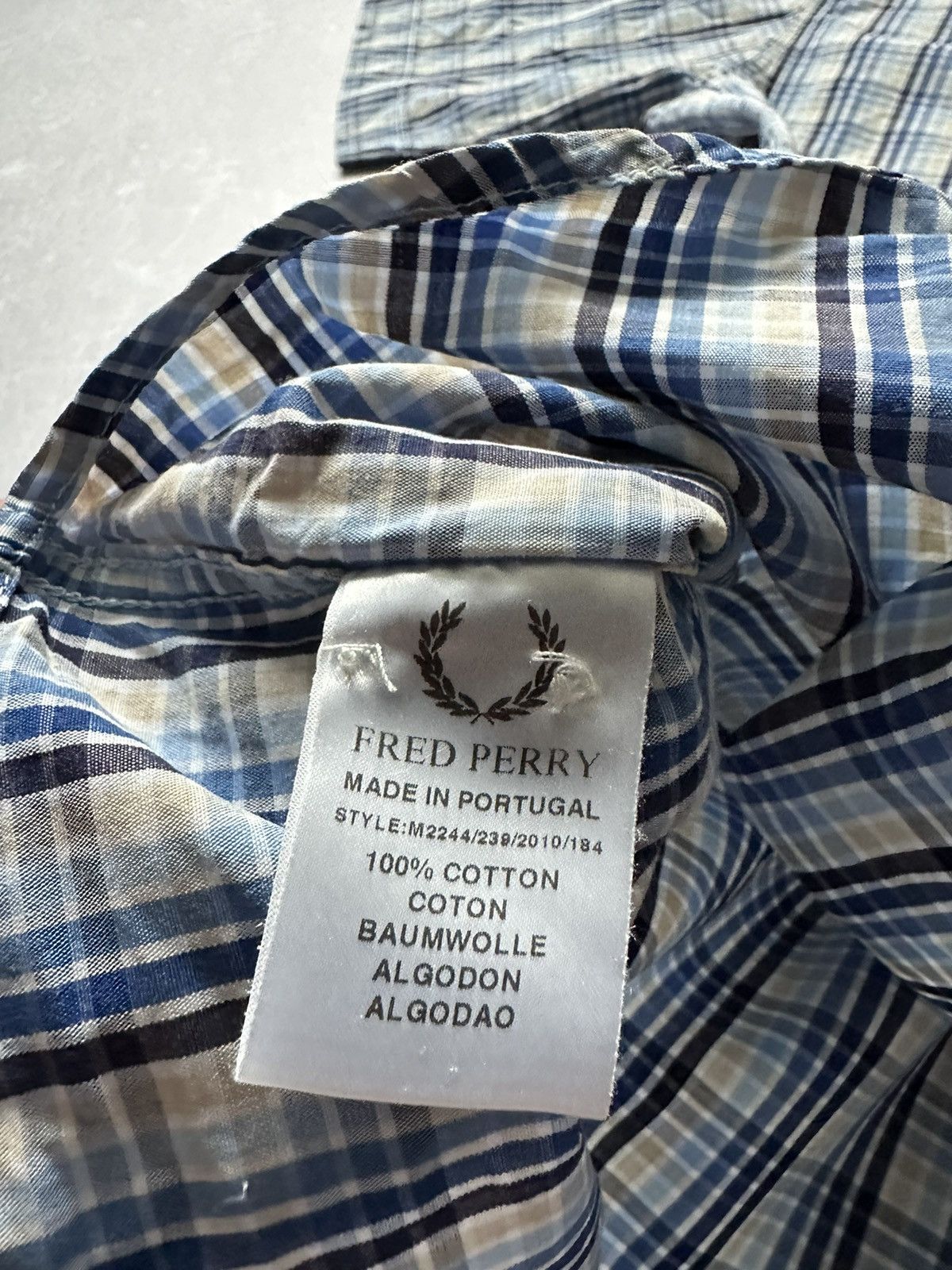Fred Perry × Vintage Shirts Short Sleeve Fred Perry made in Portugal size M Size US M / EU 48-50 / 2 - 12 Thumbnail