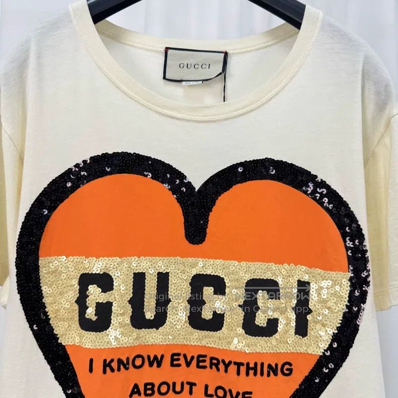 Gucci Gucci Sequin love letter short sleeves Size US XS / EU 42 / 0 - 3 Thumbnail