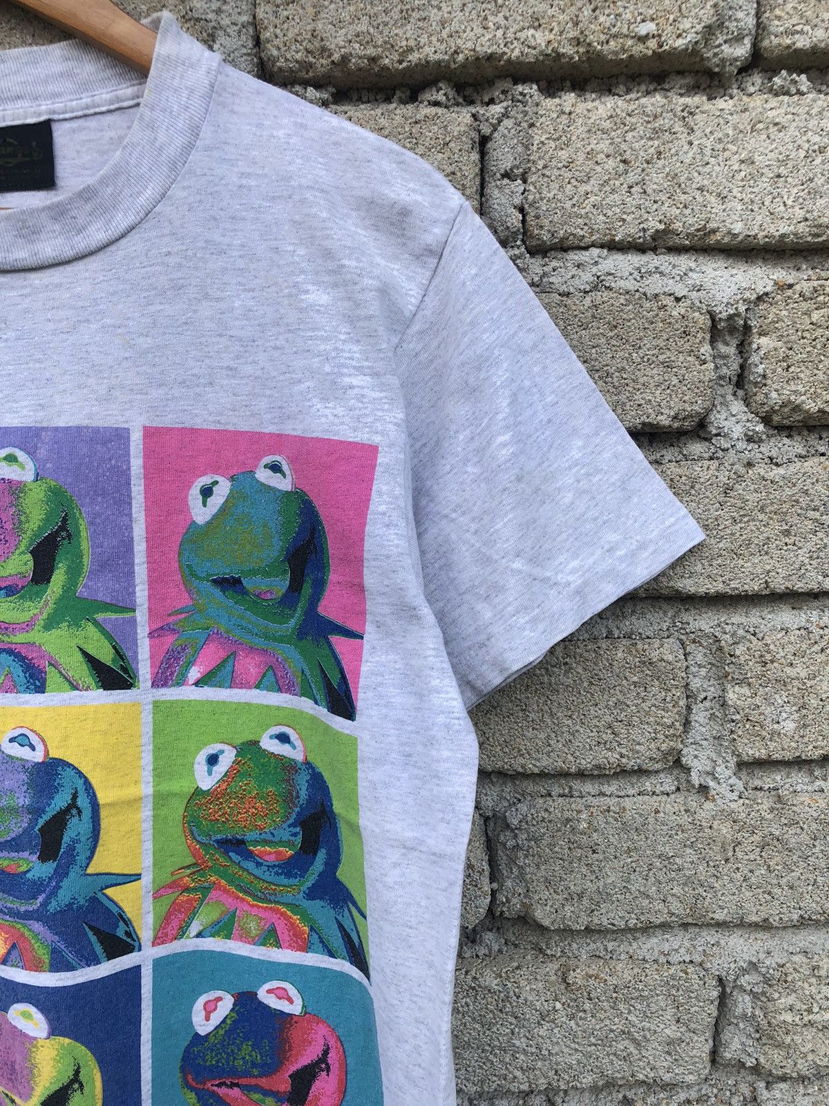 Vintage RARE VTG 90s Kermit The Frog Andy Warhol Pop Art Parody Tee Size US M / EU 48-50 / 2 - 5 Thumbnail