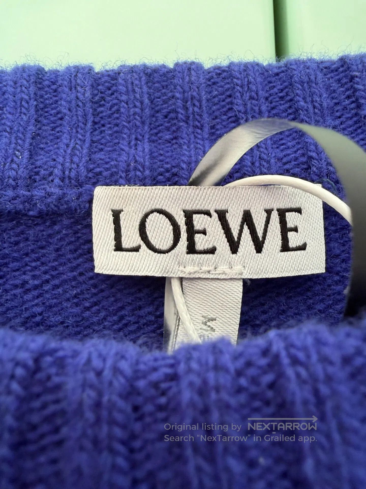 Loewe LOEWE Royal Blue Sweater. Size L / US 10 / IT 46 - 3 Thumbnail