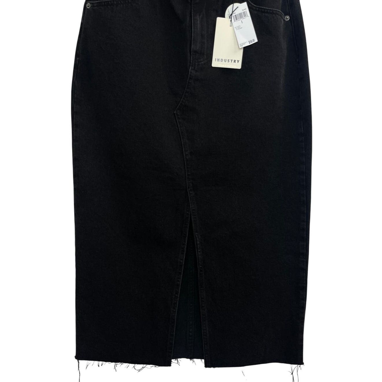 Industrie NWT Industry Republic Clothing Black Denim Skirt Womens Sz 6 Size 28" / US 6 / IT 42 - 3 Thumbnail