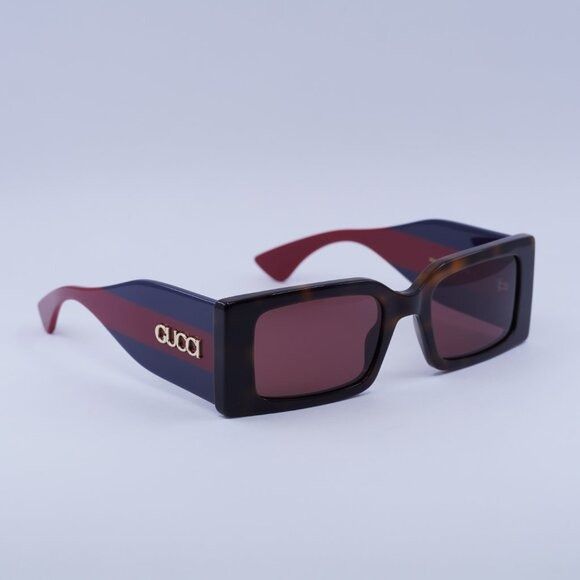 Gucci 🕶️ New Gucci GG1860S 002 Sunglasses - Havana/Blue/Red Frame Size ONE SIZE - 9 Thumbnail