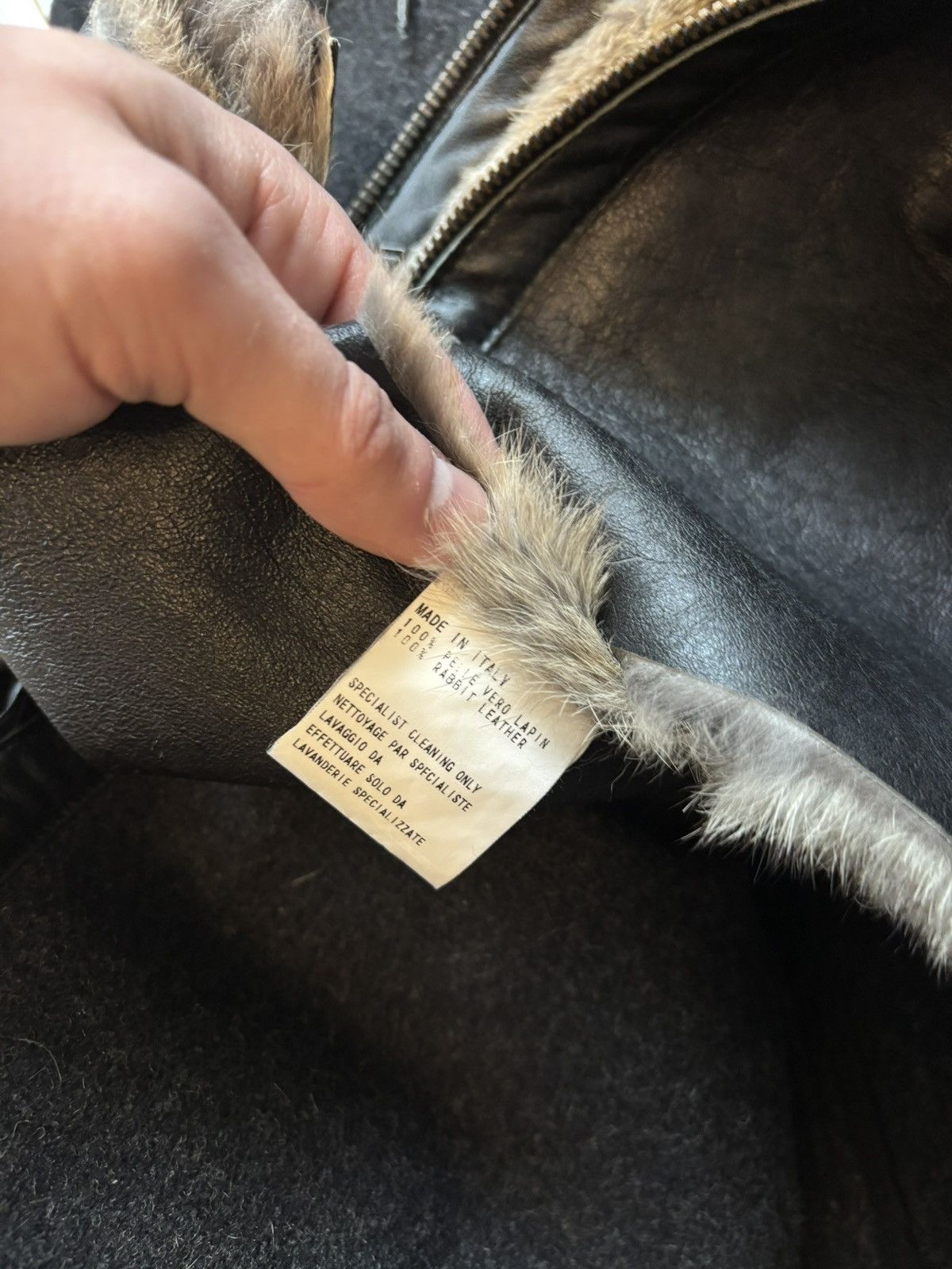 Dirk Bikkembergs Dirk Bikkembergs 2-piece Rabbit Fur Lined Jacket Size S / US 4 / IT 40 - 6 Thumbnail