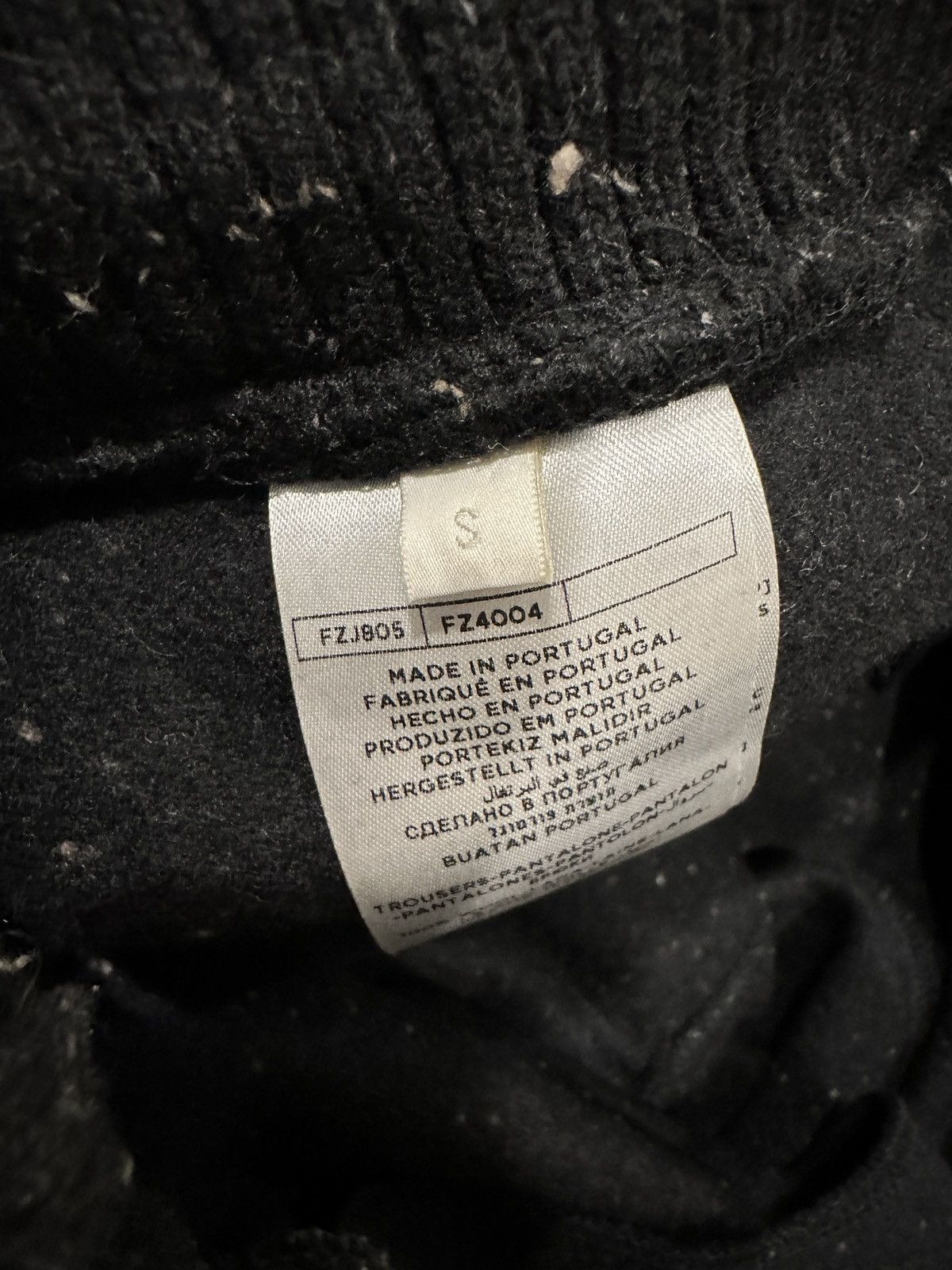 Ermenegildo Zegna × Fear of God Fear Of God X Zegna Black Mélange Wool-felt Sweatpants Size US 32 / EU 48 - 4 Thumbnail