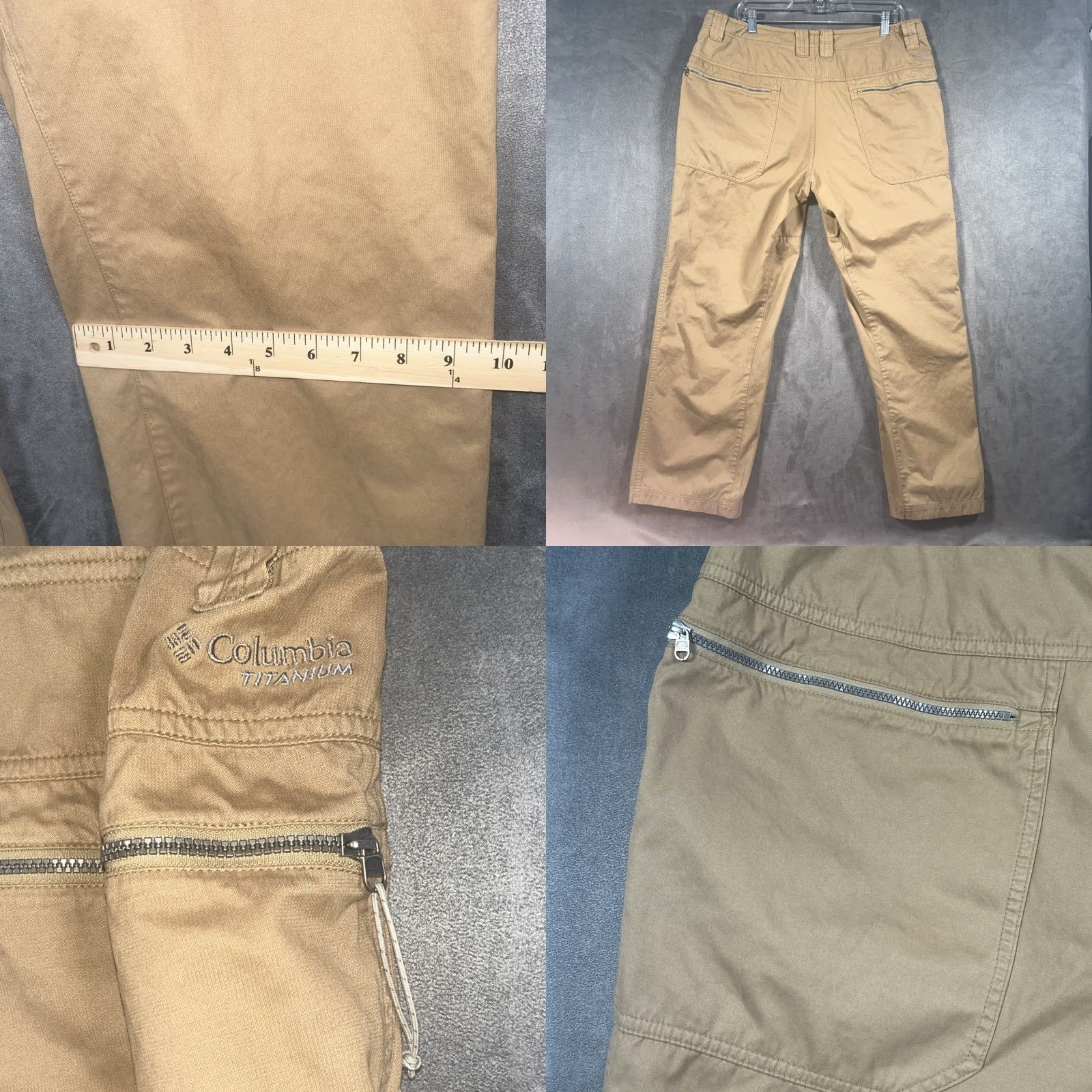 Vintage Columbia Pants Cargo 36 Regular Flat Front Cotton Polyester Brown Outdoor Hiking Omni Shield Size US 36 / EU 52 - 8 Thumbnail