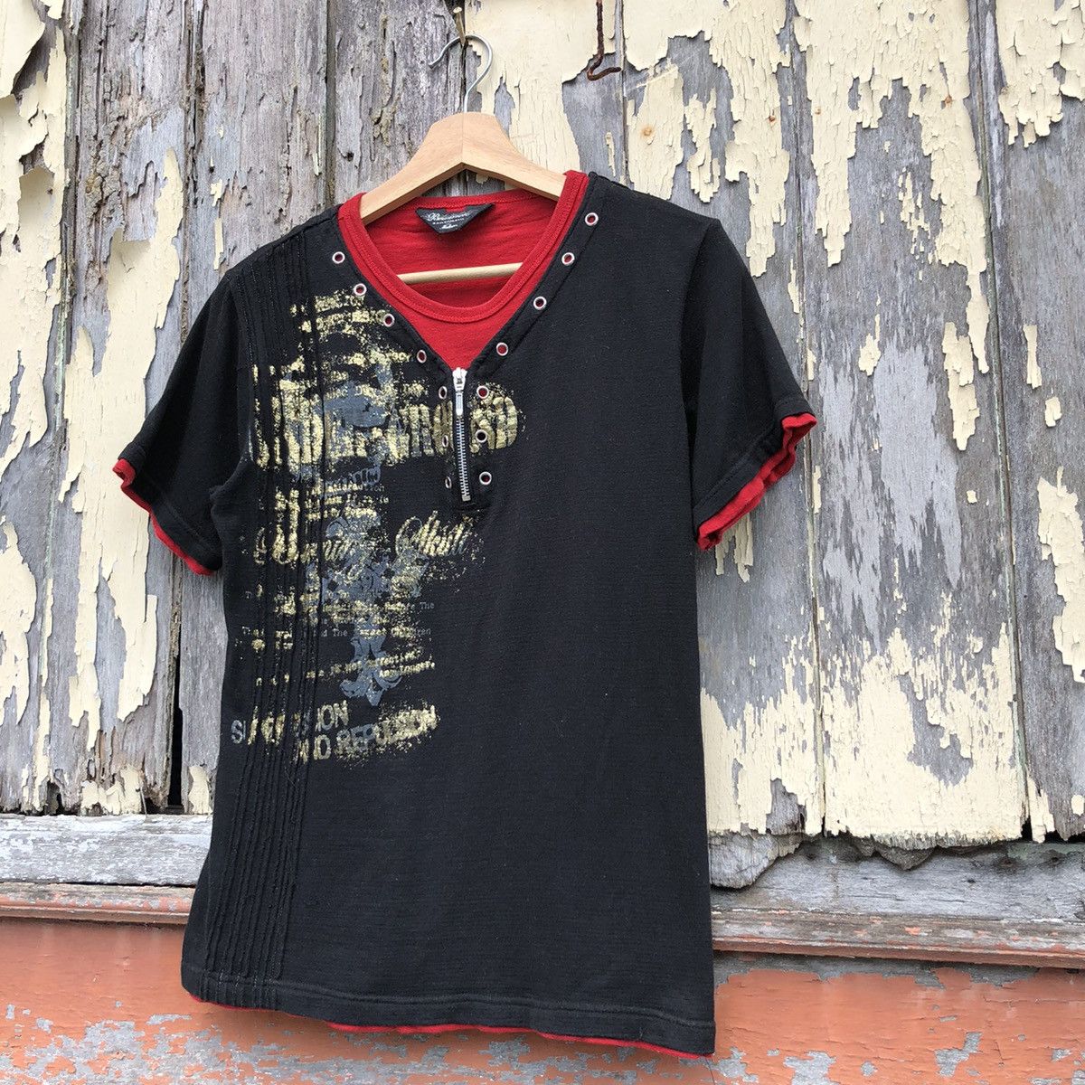 Japanese Brand 🔥Rare🔥 Beawmeve Punk Style Tshirt Size US M / EU 48-50 / 2 - 2 Thumbnail
