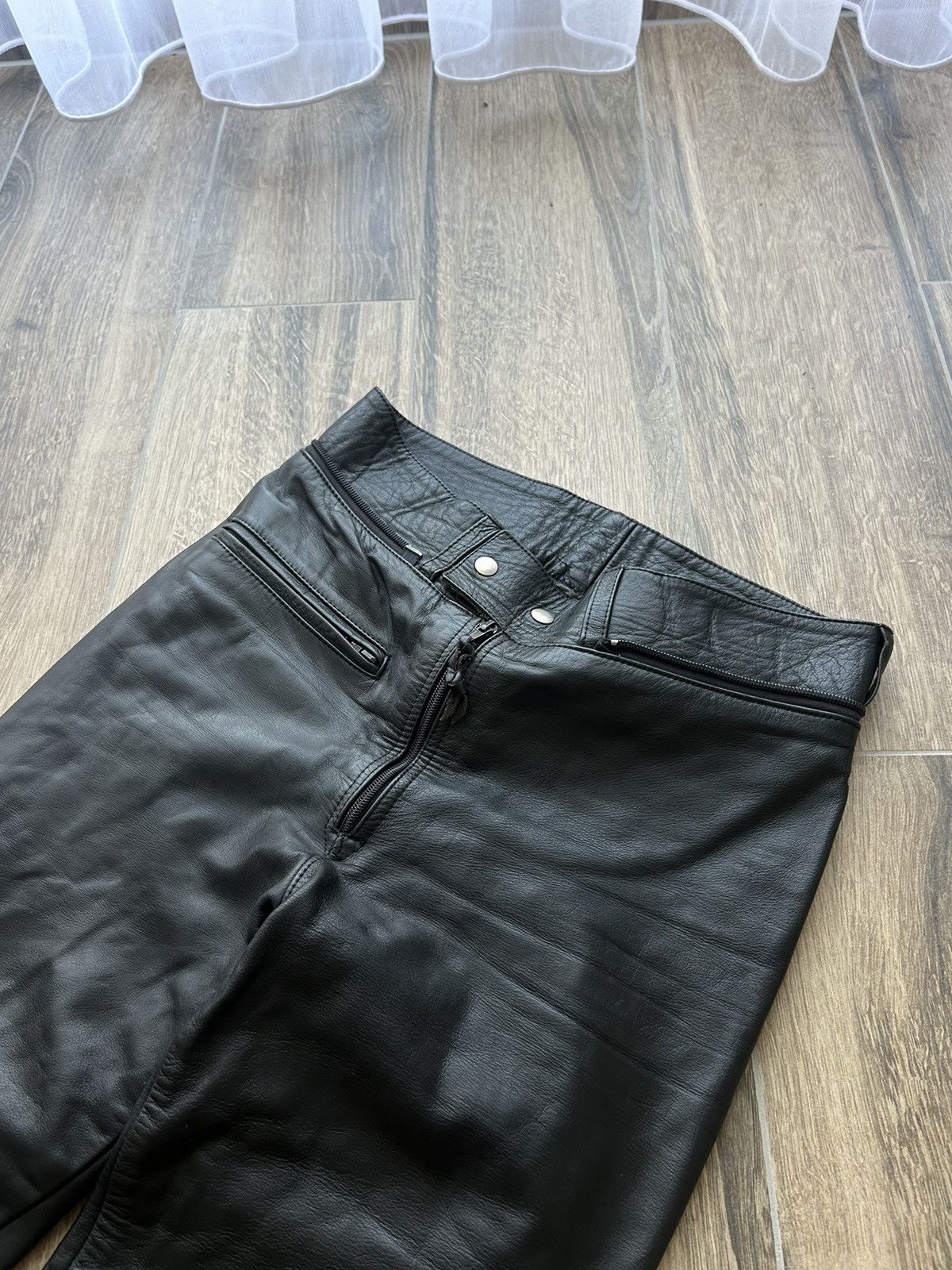 Vintage Vintage Leather Damen Leathers motorcycle pants Size US 31 - 3 Thumbnail