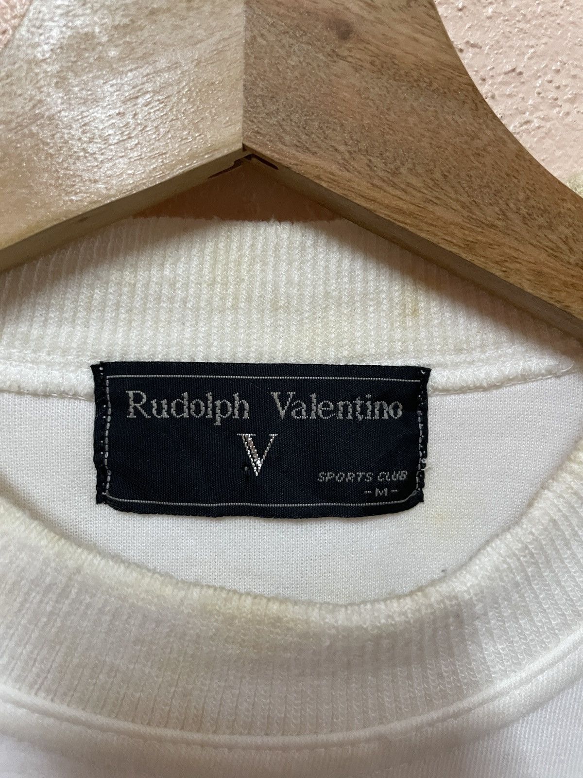 Valentino Rudolph Valentino LongSleeve Sweatshirt Big Logo Embroidery Size US M / EU 48-50 / 2 - 5 Thumbnail