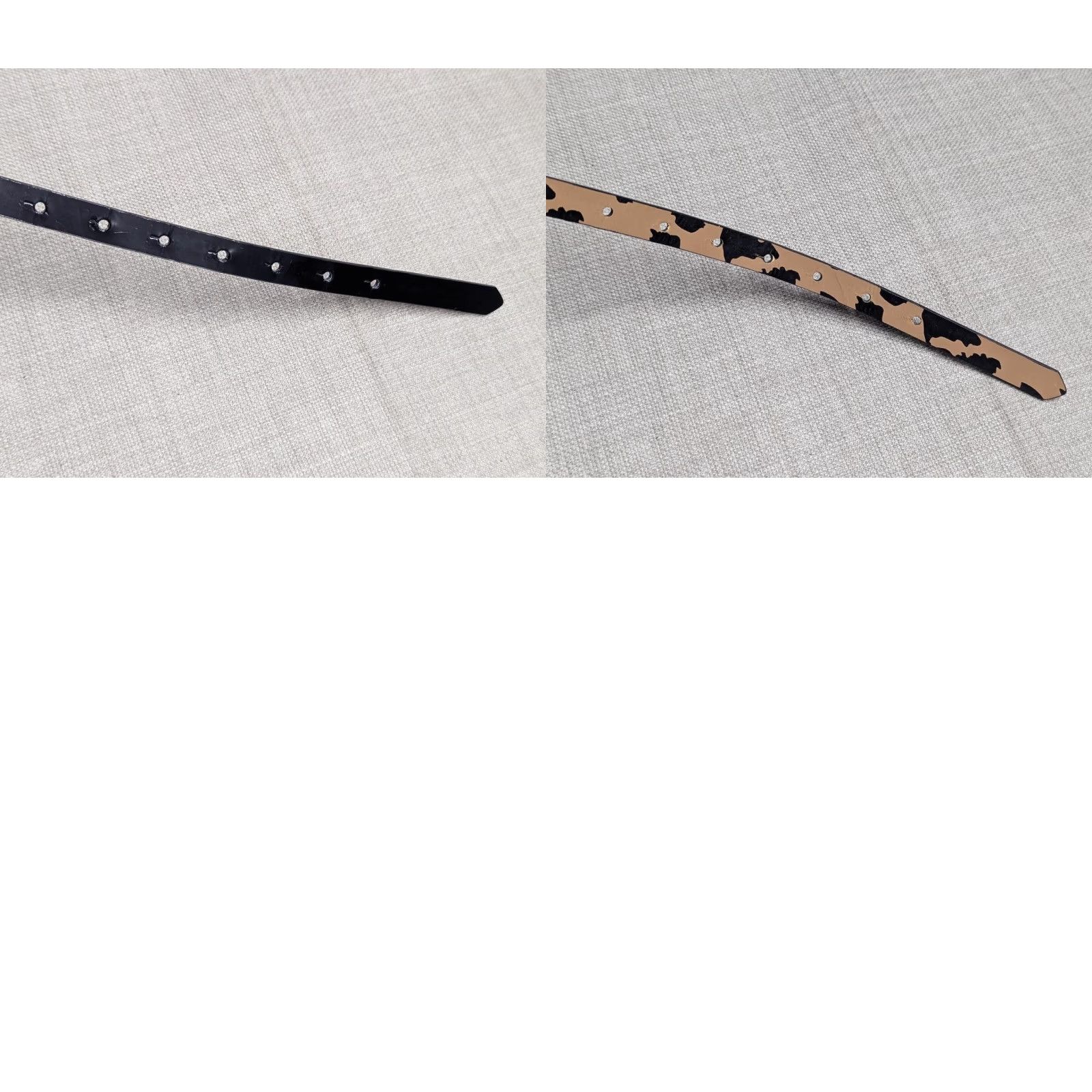 Betsey Johnson Betsey Johnson belt Black 5/8" wide Rib bon buckle skinny 28 S Belt Women Mens Girls Size ONE SIZE - 8 Thumbnail