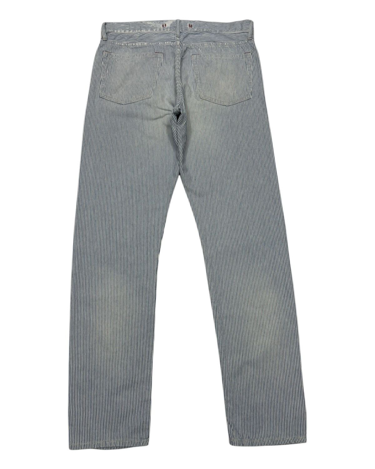 GOA Goa Blue Stripe Nice Faded Denim Pants Size 30" / US 8 / IT 44 - 3 Thumbnail