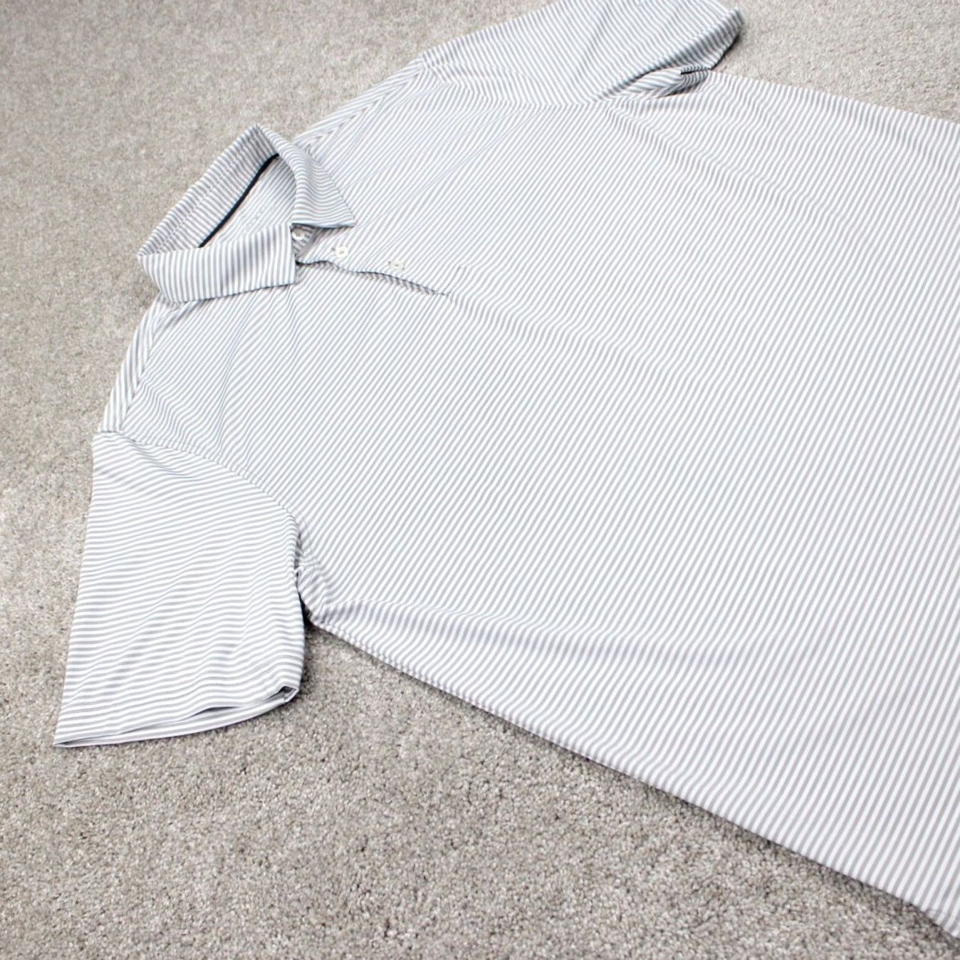 Vintage Maelreg Polo Shirt Mens XL Gray/White Short Sleeve Golf Pullover Polo Shirt Size US XL / EU 56 / 4 - 6 Thumbnail