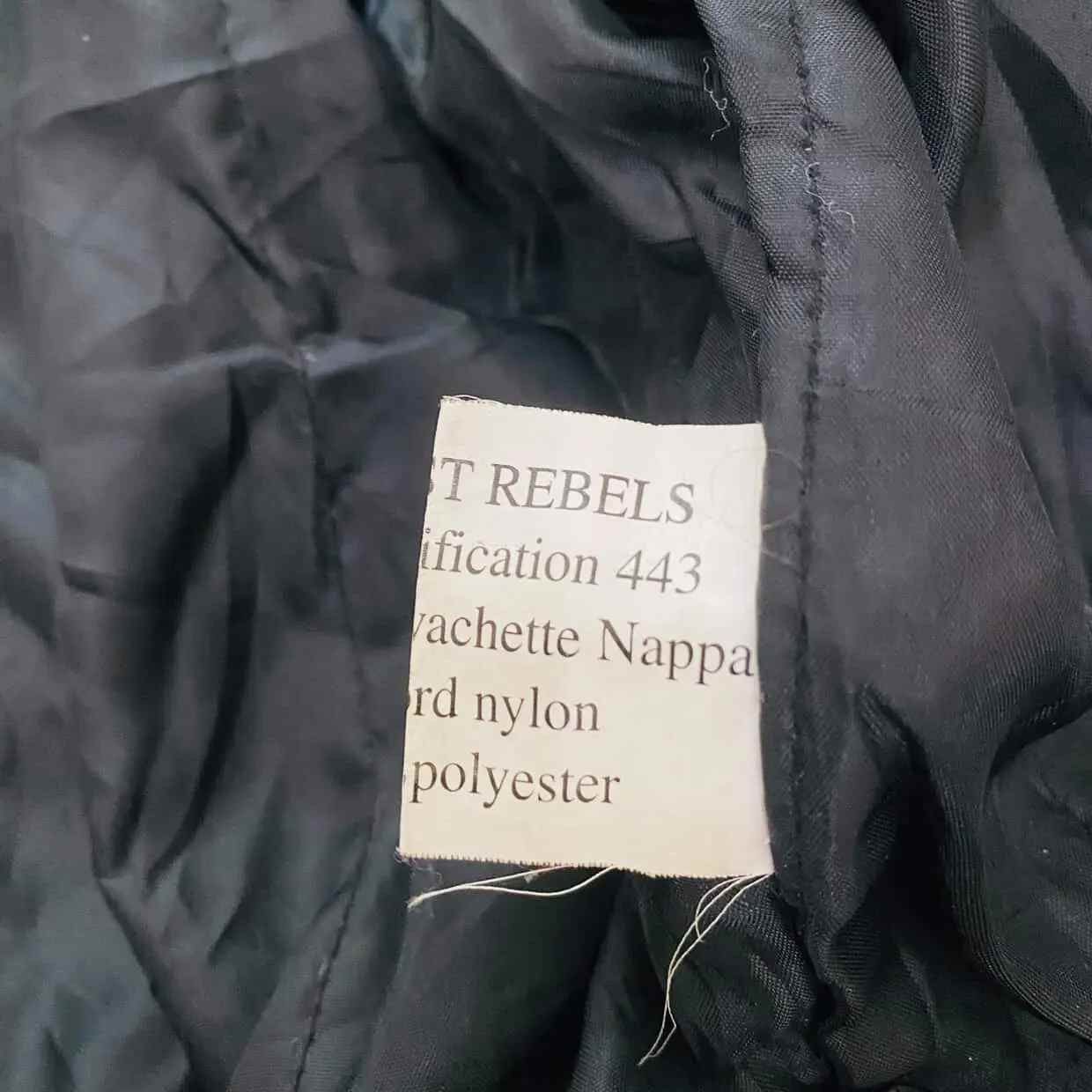 Other Vtg LAST REBLS Biker Motorcycle Guard Jacket Leather Sleeve Size US XL / EU 56 / 4 - 11 Thumbnail