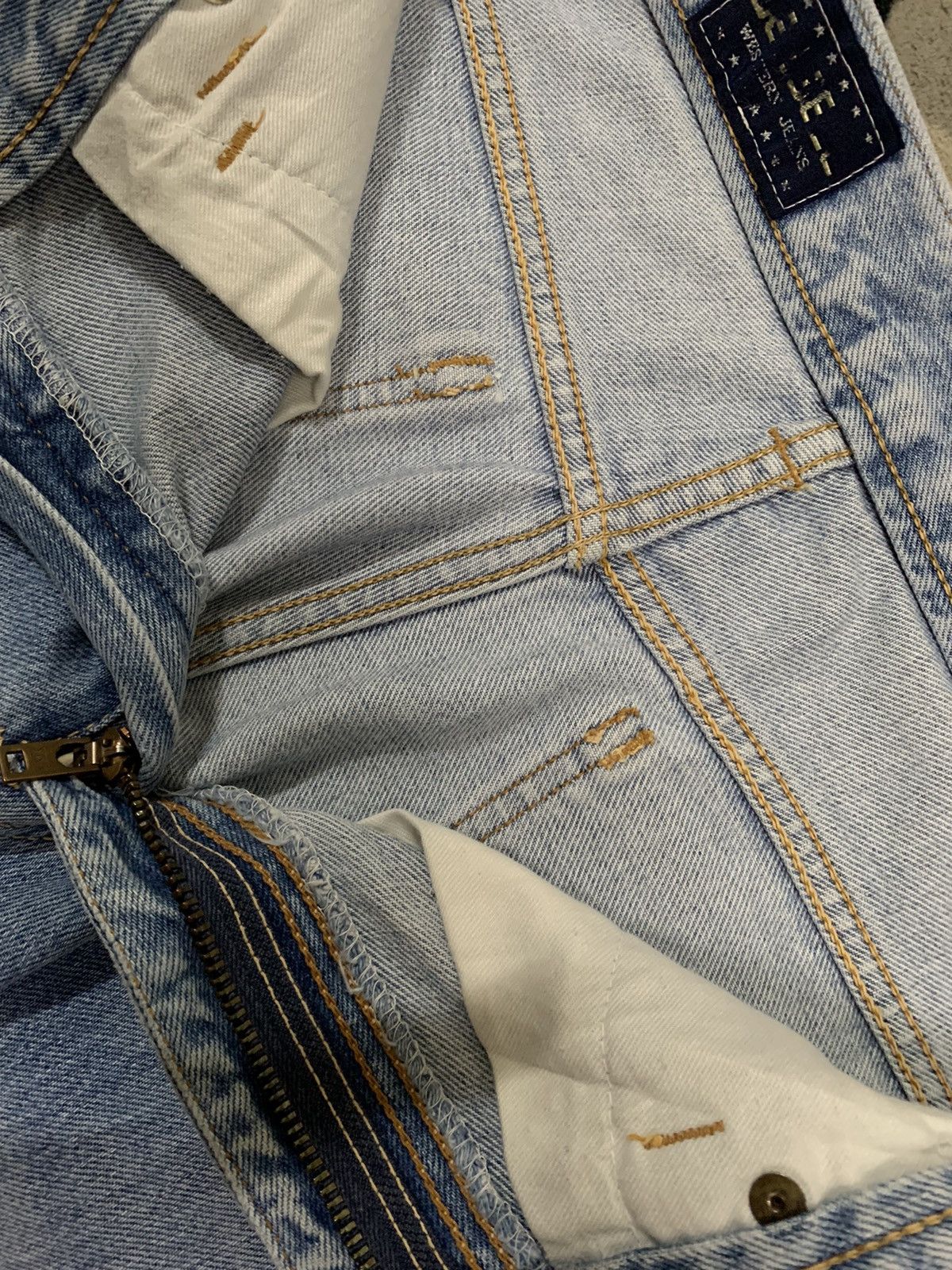Japanese Brand × Tornado Mart Vintage Japanese Brand Baggy Flare Bootcut Frayed Leg Jeans Size US 30 / EU 46 - 17 Thumbnail