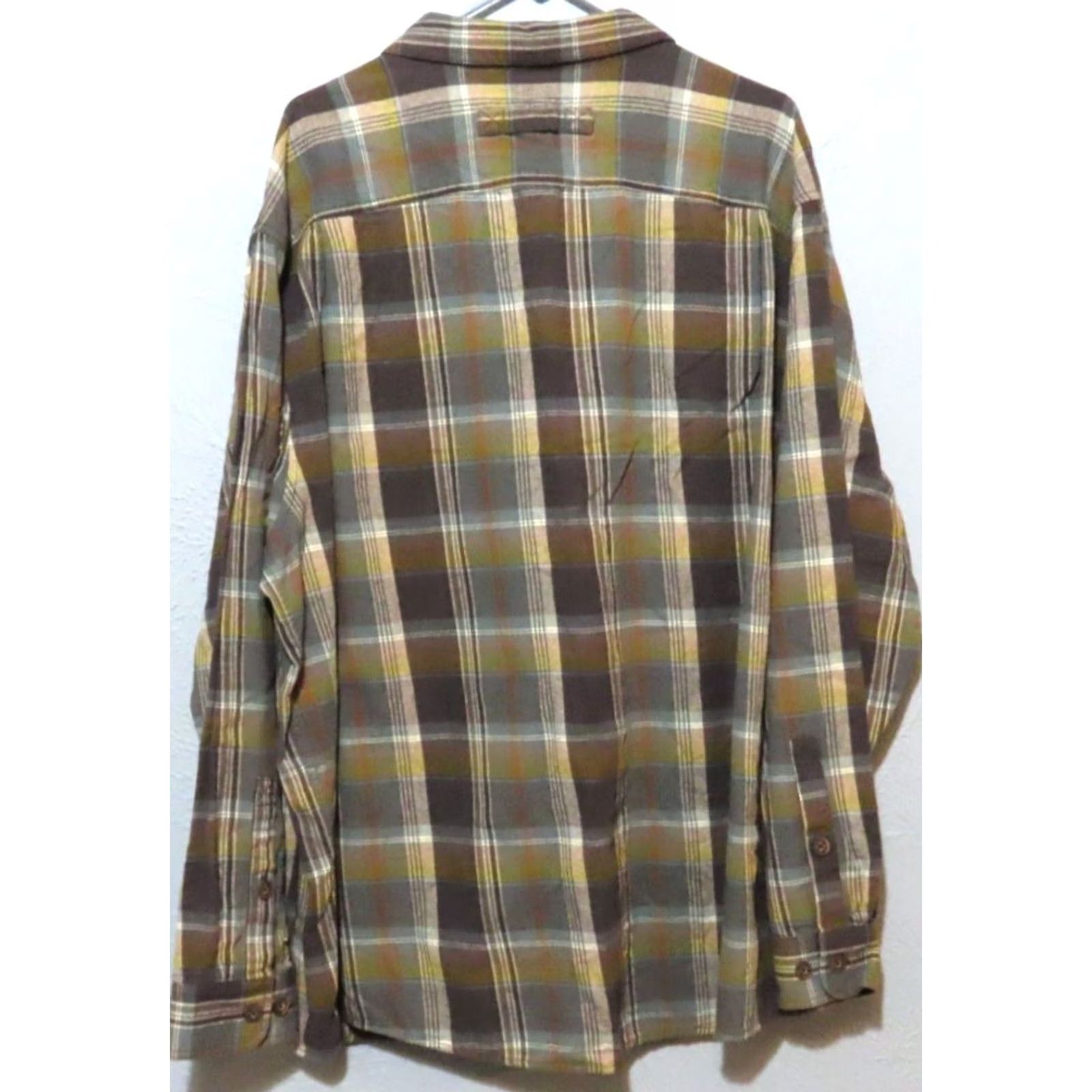 Vintage Duluth Trading Untucked Relaxed Fit Men's 2XLT Button Down Green Flannel Shirt Size US XXL / EU 58 / 5 - 5 Thumbnail