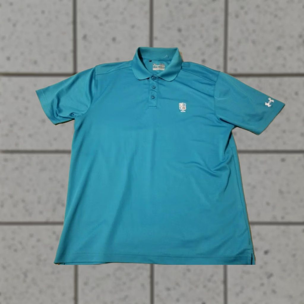 Under Armour Mens Under Armour Polo Shirt Medium Blue Athletic Golf Size US M / EU 48-50 / 2 - 1 Thumbnail