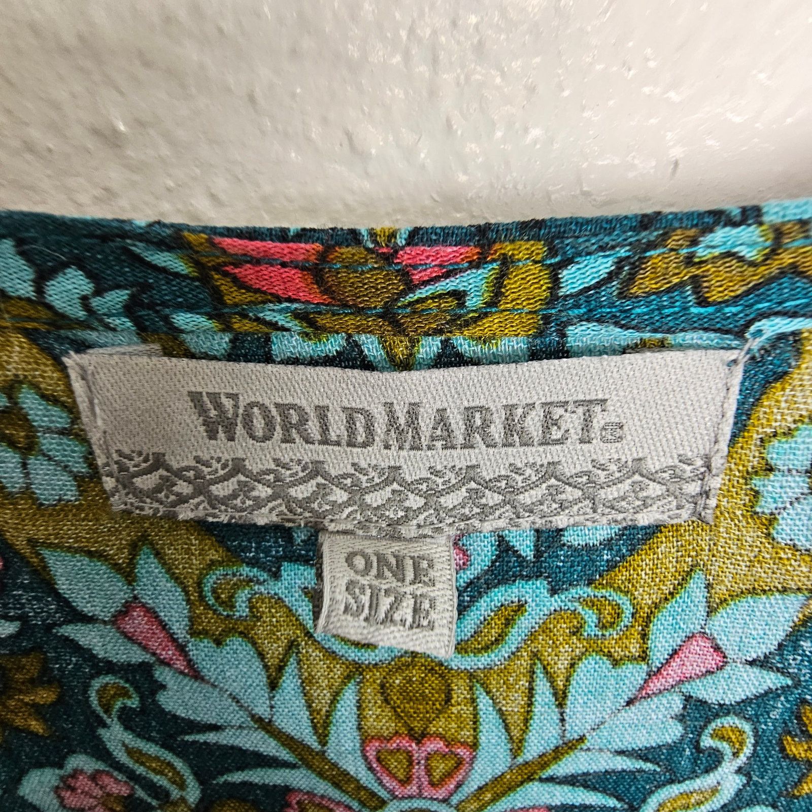 Market World Market Women Boho Maxi Longline Side Split Tunic Top Size ONE SIZE - 8 Thumbnail