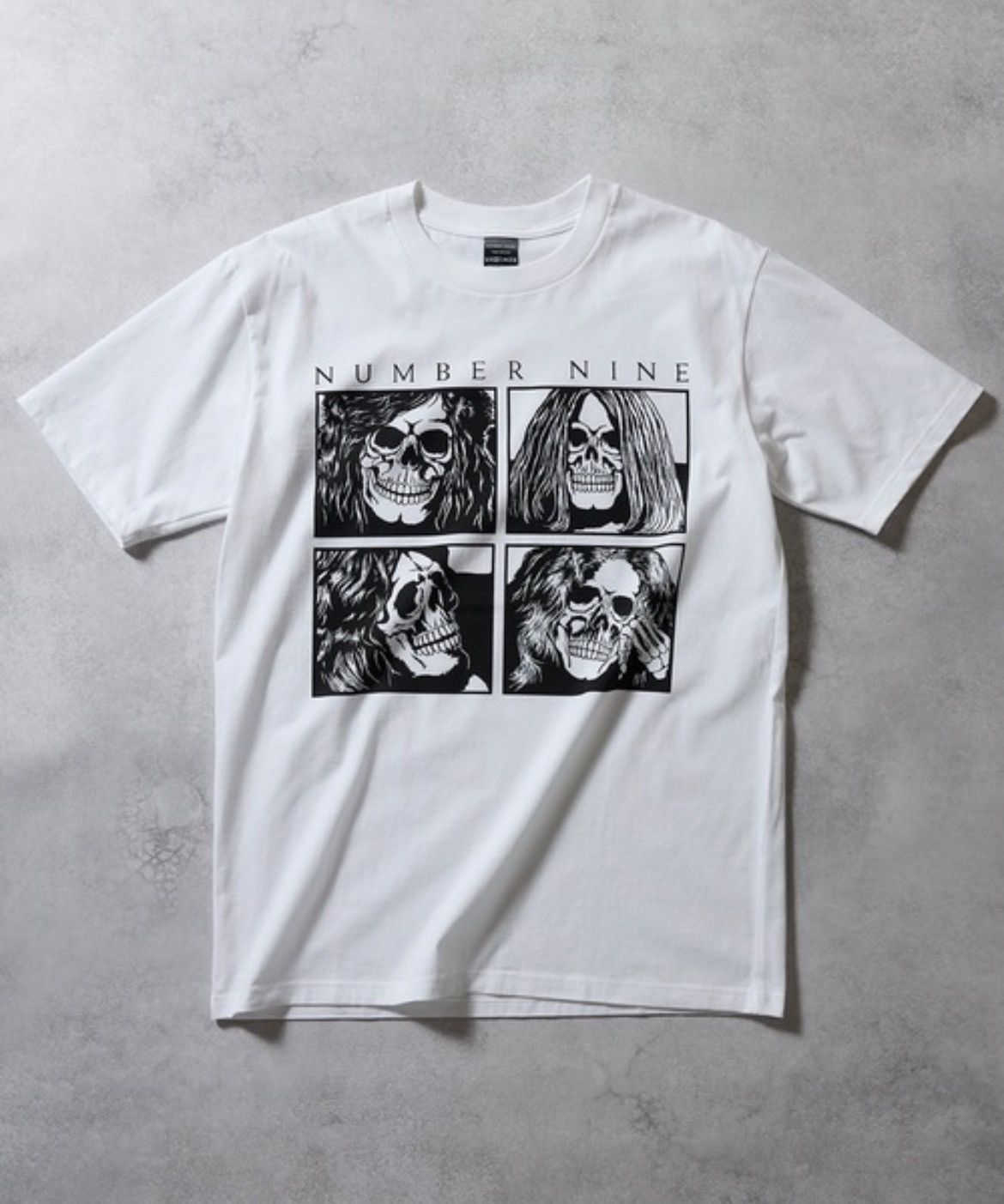 トップス NUMBER (N)INE skull print 01ss size3 01ss Number nine skull tee Y2K archive size 3