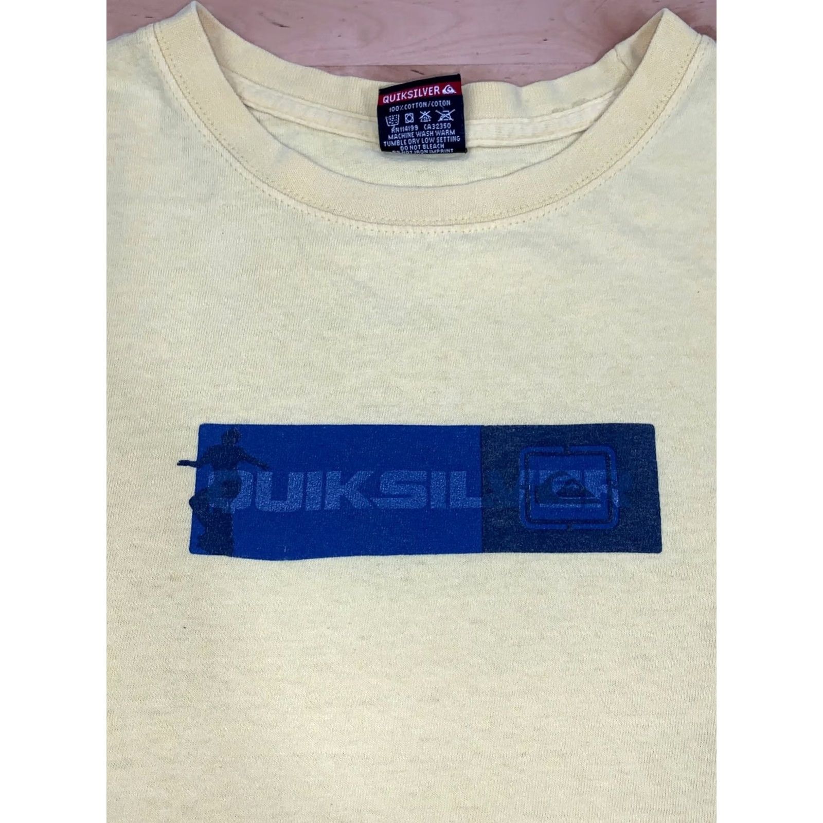 Quiksilver VINTAGE Quiksilver Shirt Men L Yellow Beach Surf 90s 2000s Logo Beach Mens L Yellow Shirt Size US L / EU 52-54 / 3 - 3 Thumbnail