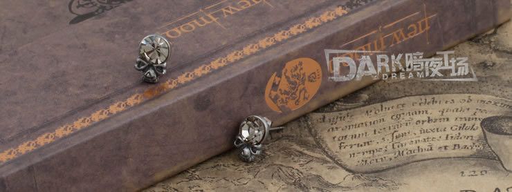 Jewelry Skull New Design Earrings One Pairs Chrome Jewelry Size ONE SIZE - 6 Thumbnail
