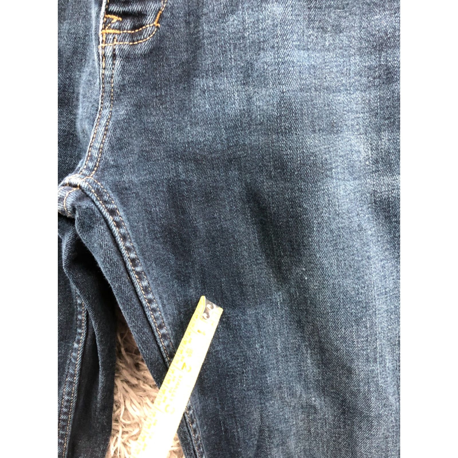 Vintage Free World Jeans Night Train Dark Wash Blue Size 30 Mens Mid Rise Straight Leg 5-Pocket Denim Baggy? Size US 30 / EU 46 - 6 Thumbnail