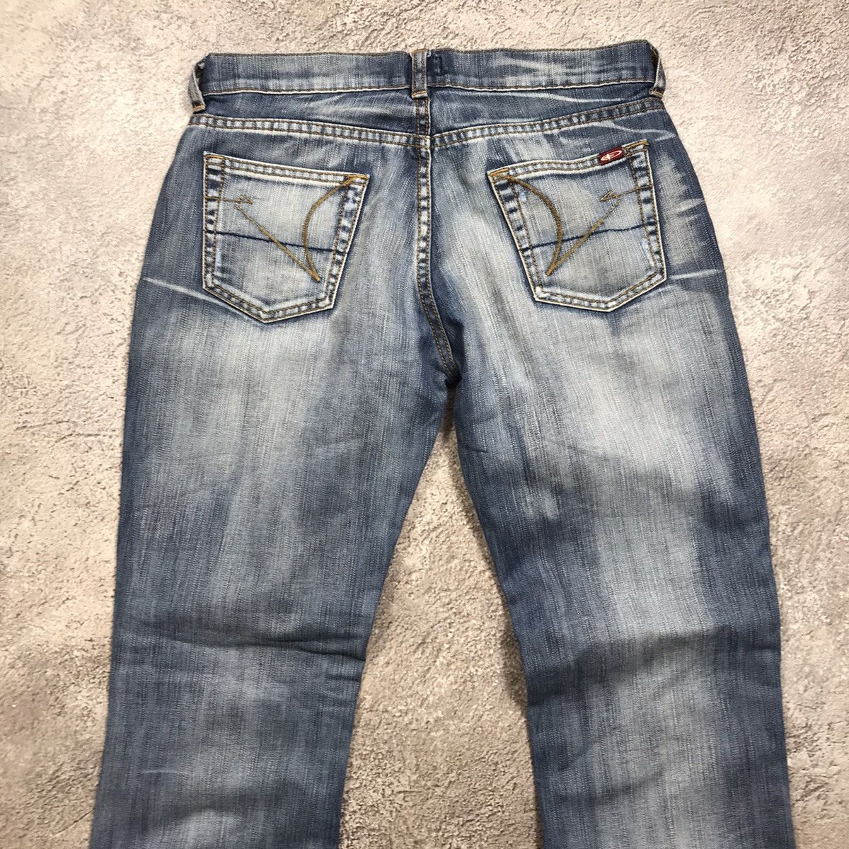 Vintage Vintage Y2K Baggy Flared Distressed Jeans Grunge Skate 27 Size 27" / US 4 / IT 40 - 5 Thumbnail